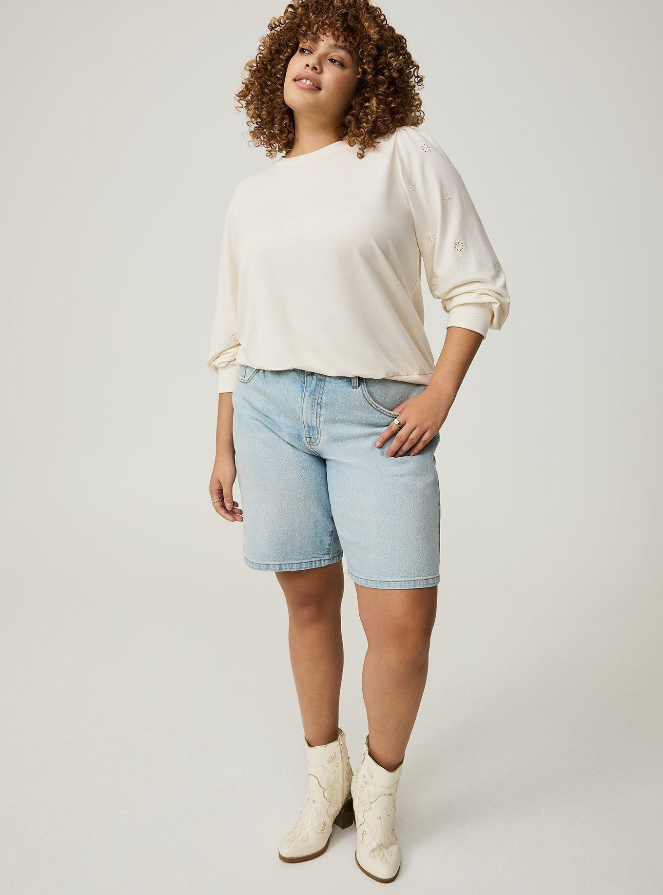 Eyelet Sleeve Top