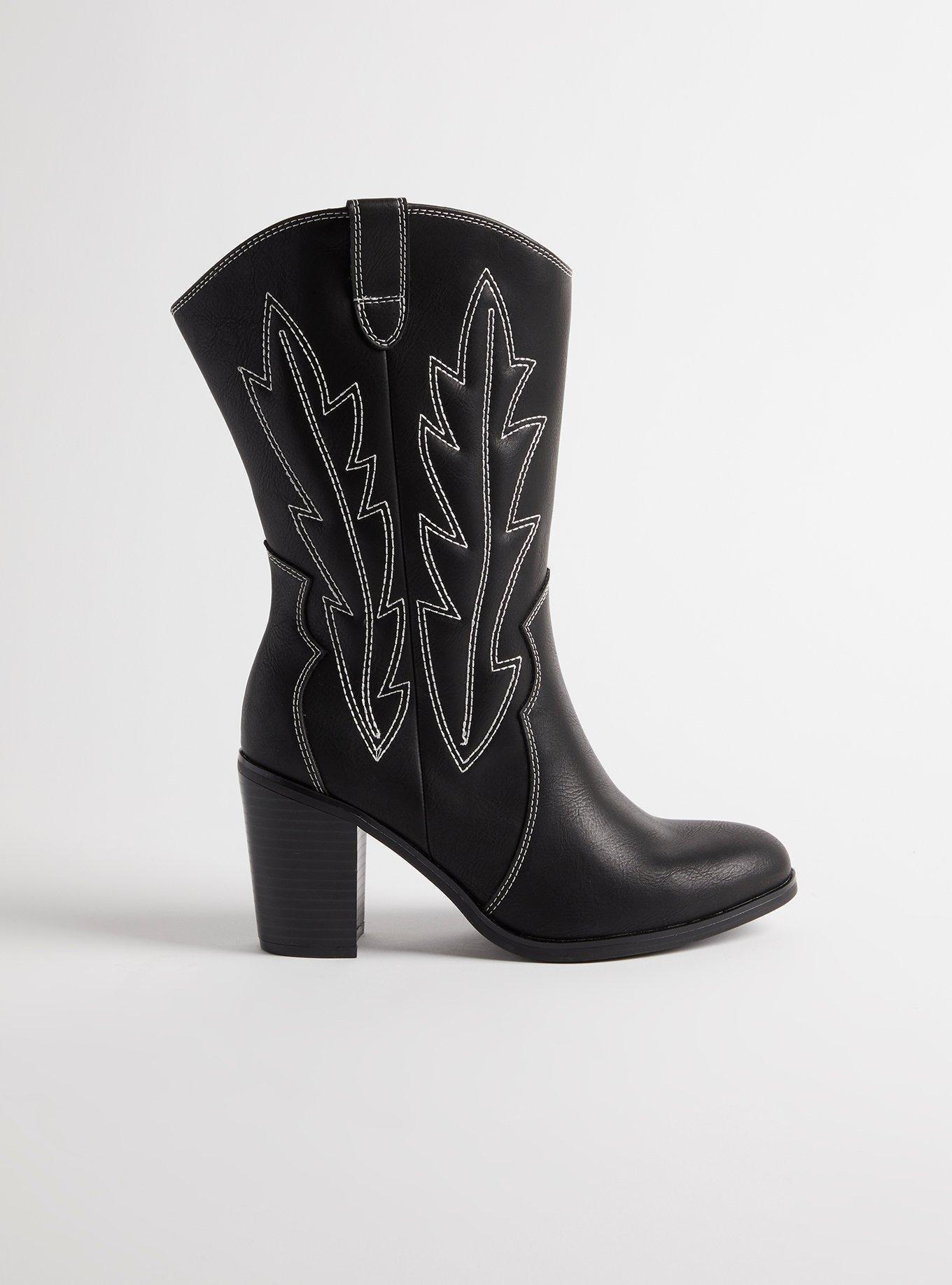 Heeled Mid Shaft Western Bootie (WW)