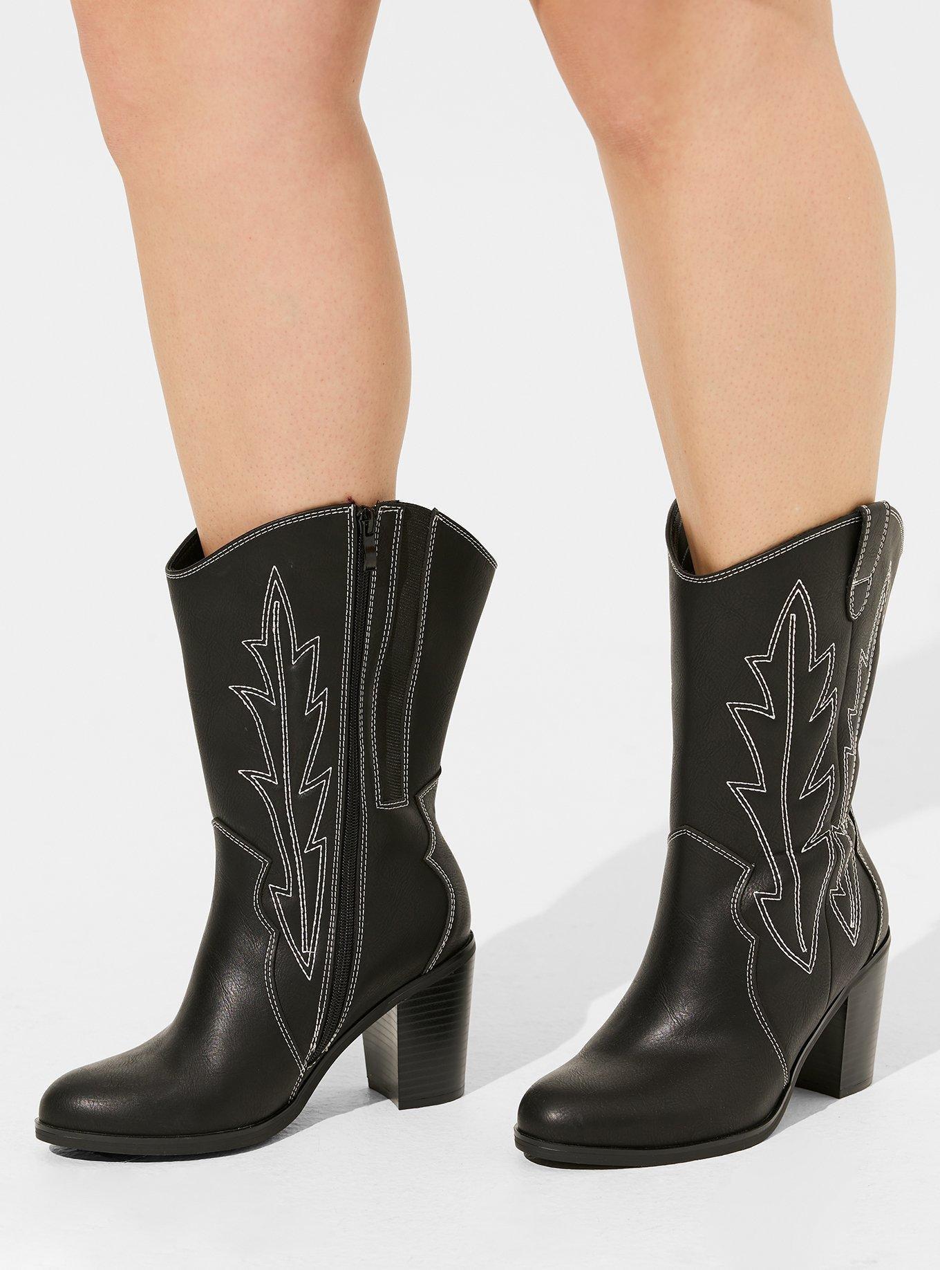 Heeled Mid Shaft Western Bootie (WW)