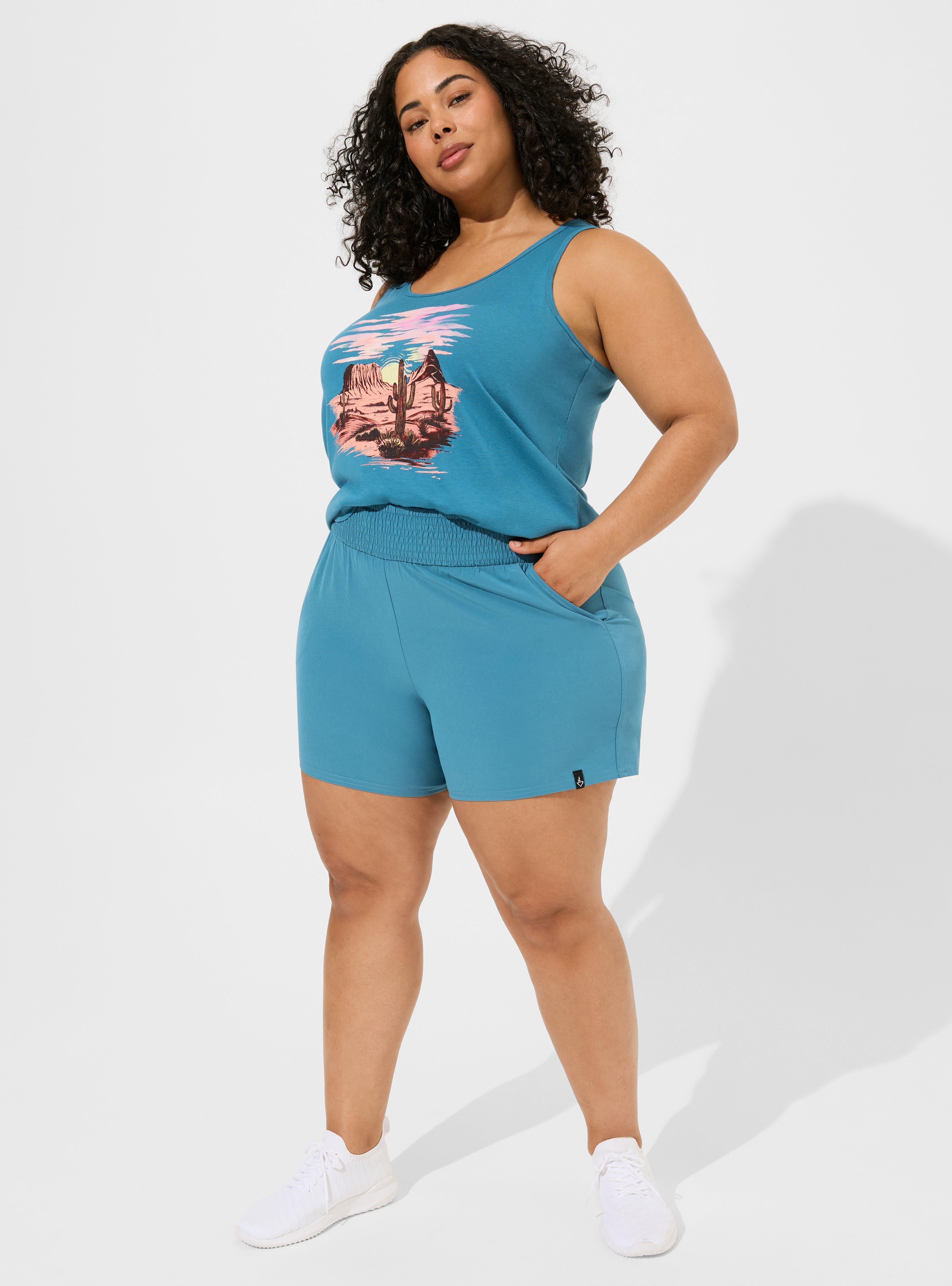 Happy Camper 4-Way Stretch Woven Active Short