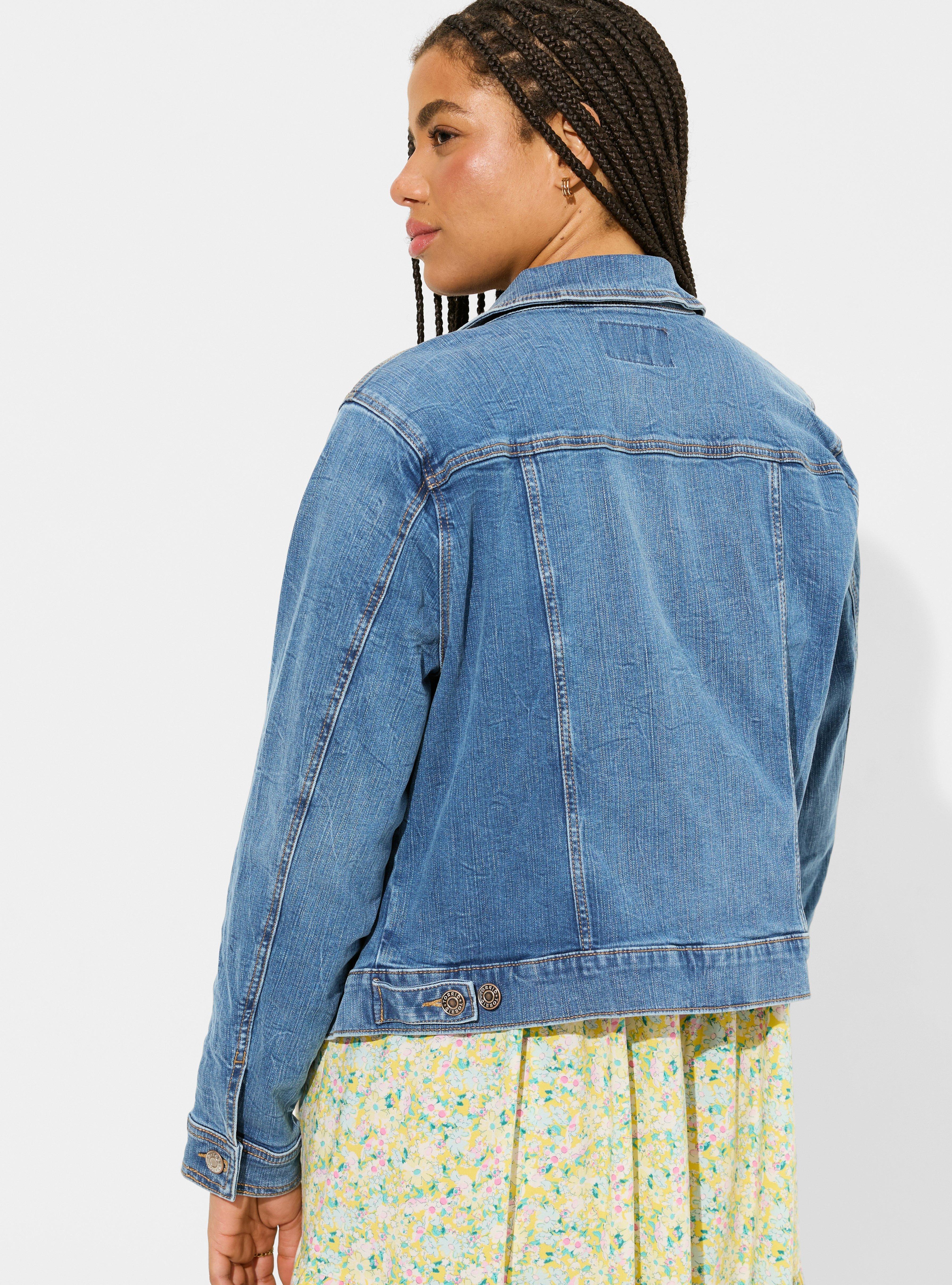 Denim Vintage Stretch Trucker Jacket