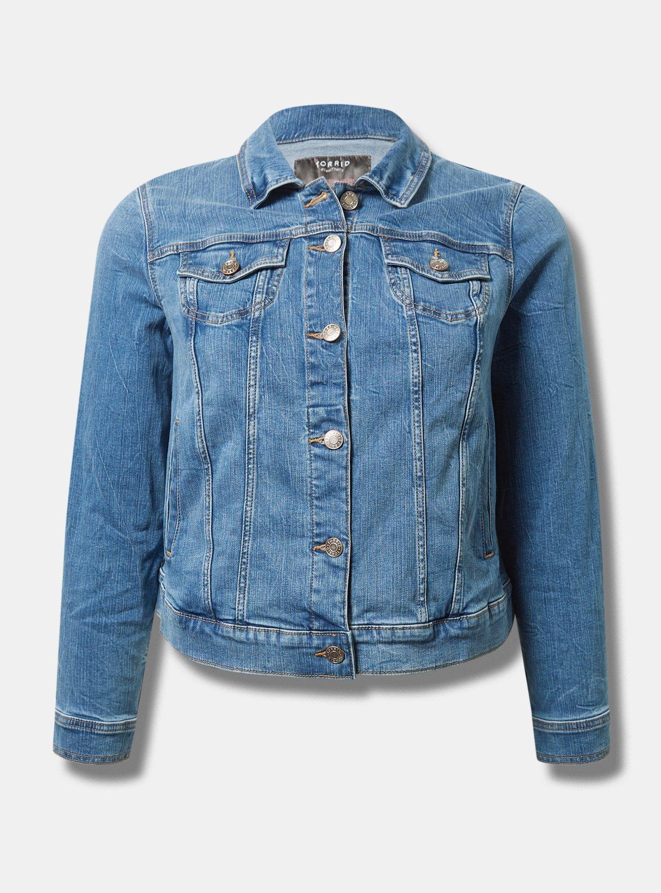 Denim Vintage Stretch Trucker Jacket