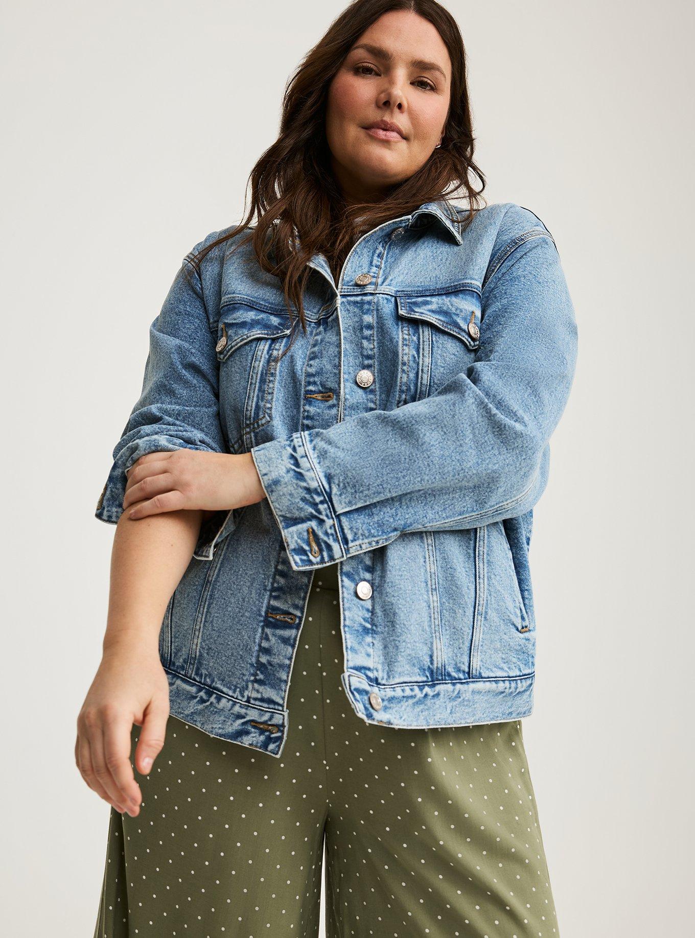 Denim Vintage Stretch Trucker Jacket