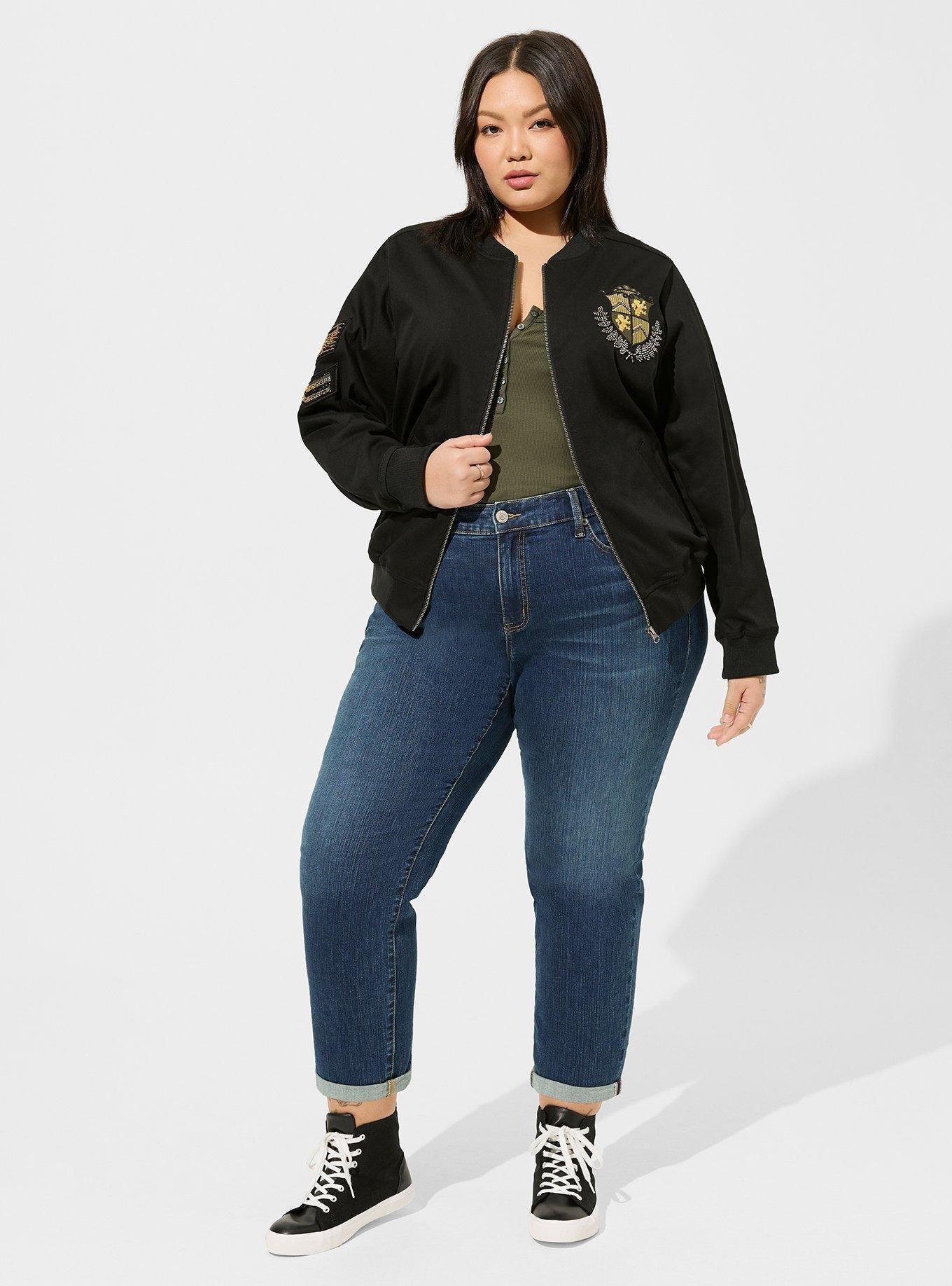 Stretch Twill Bomber Jacket