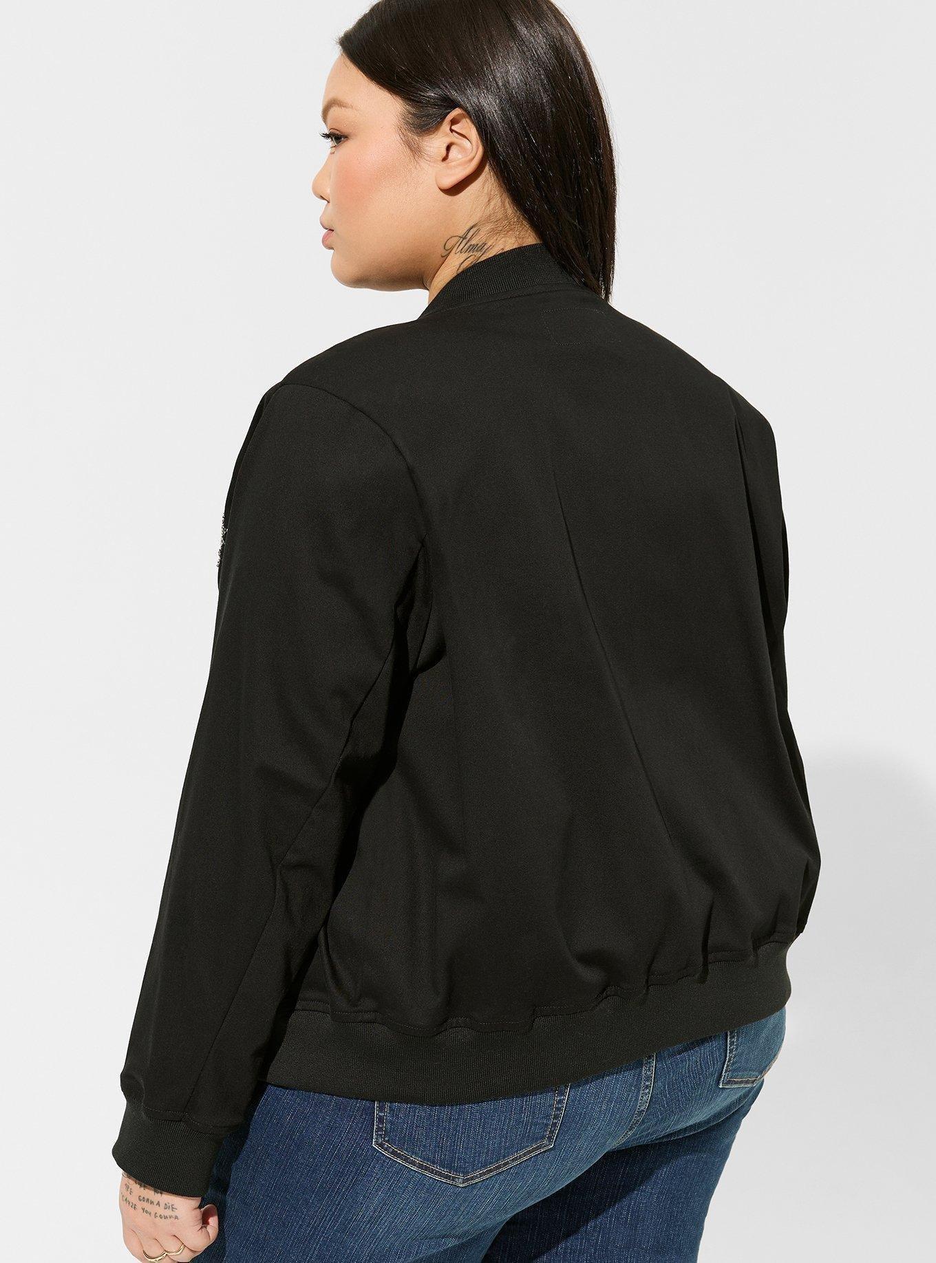 Stretch Twill Bomber Jacket