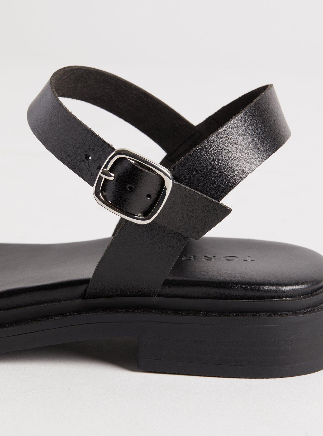 Two Piece Sandal (WW), BLACK, alternate