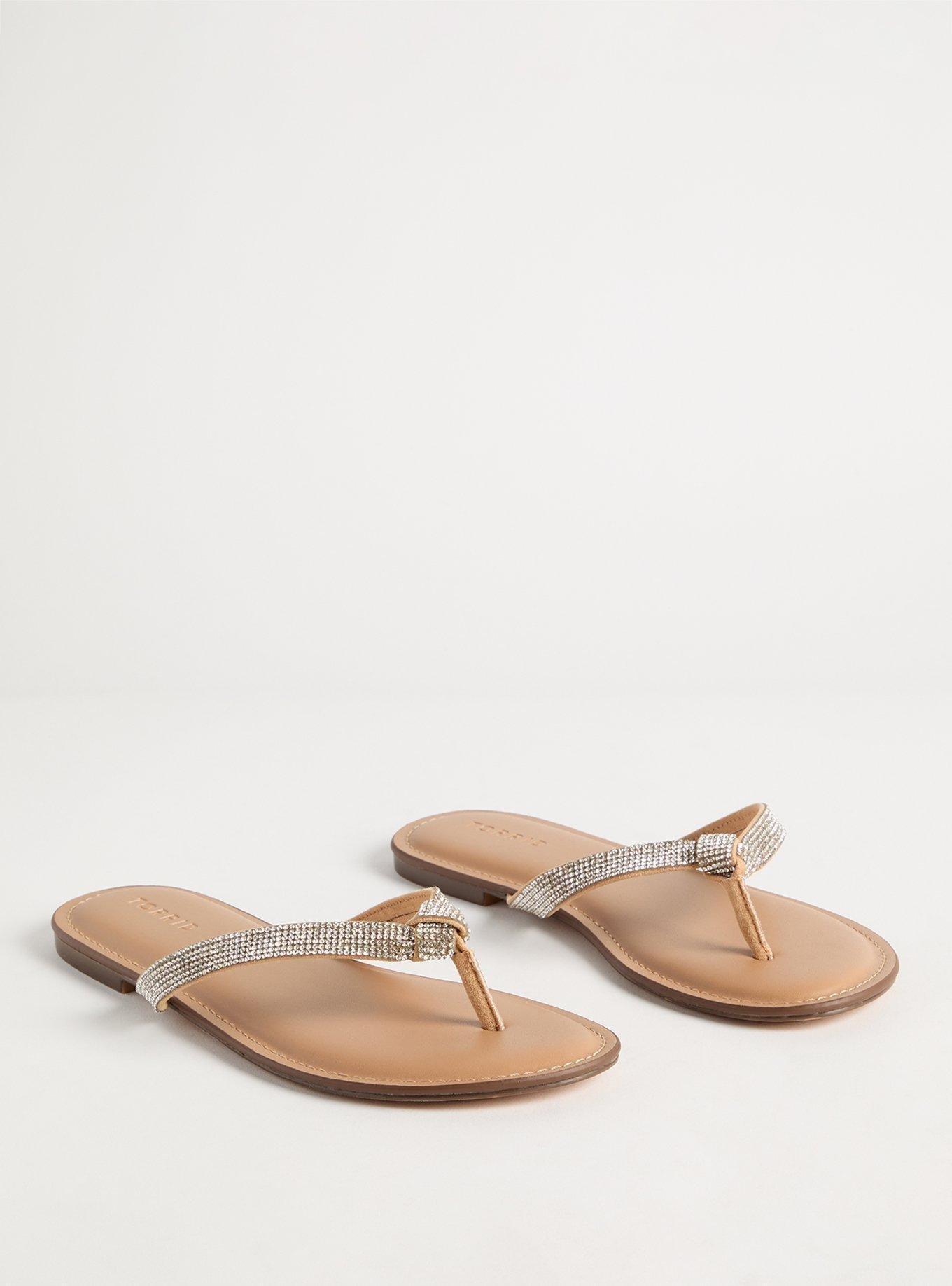 Plus Size - Rhinestone Knot Flip Flops (WW) - Torrid