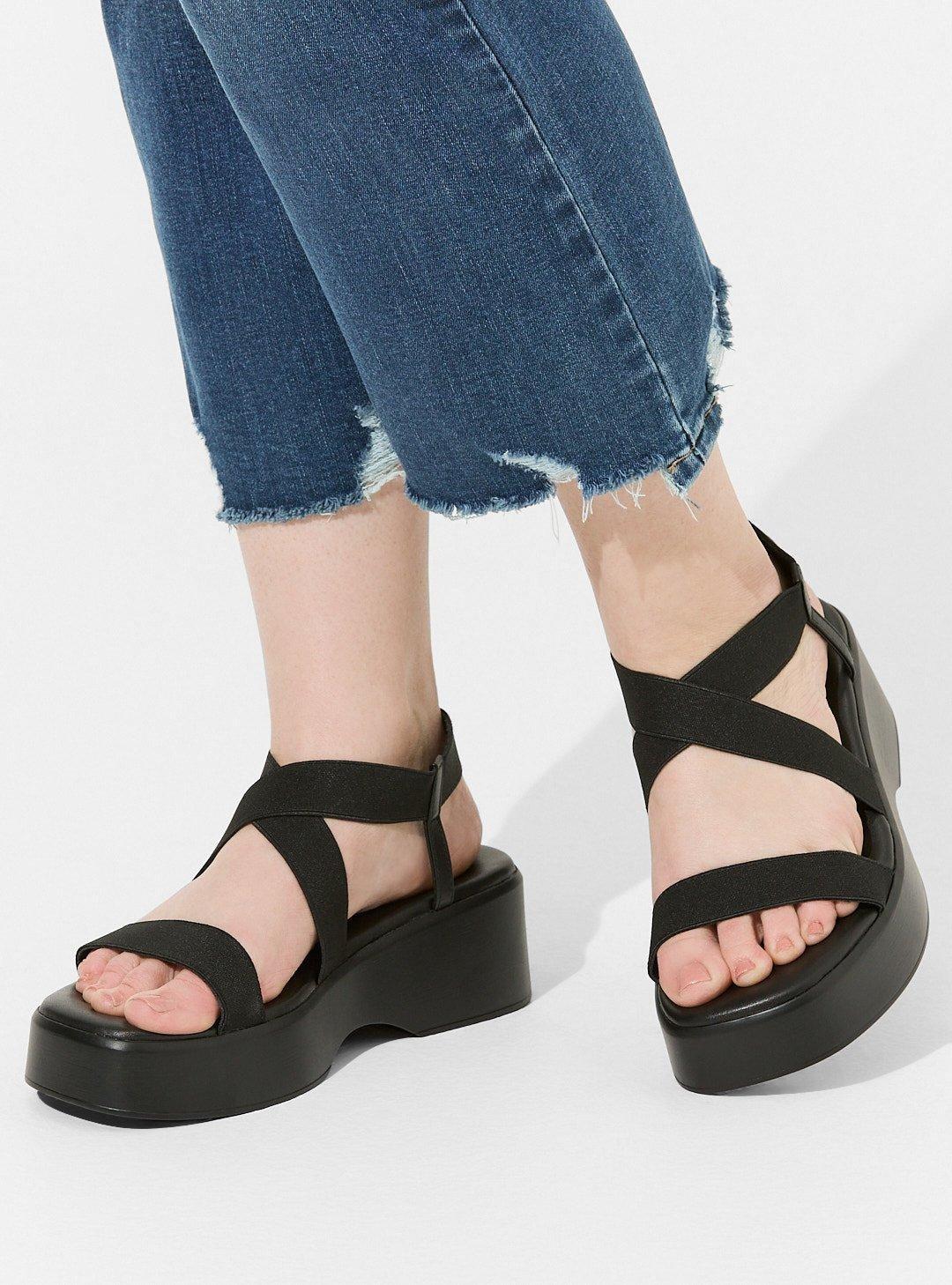 Strappy Flatform Sandals (WW)