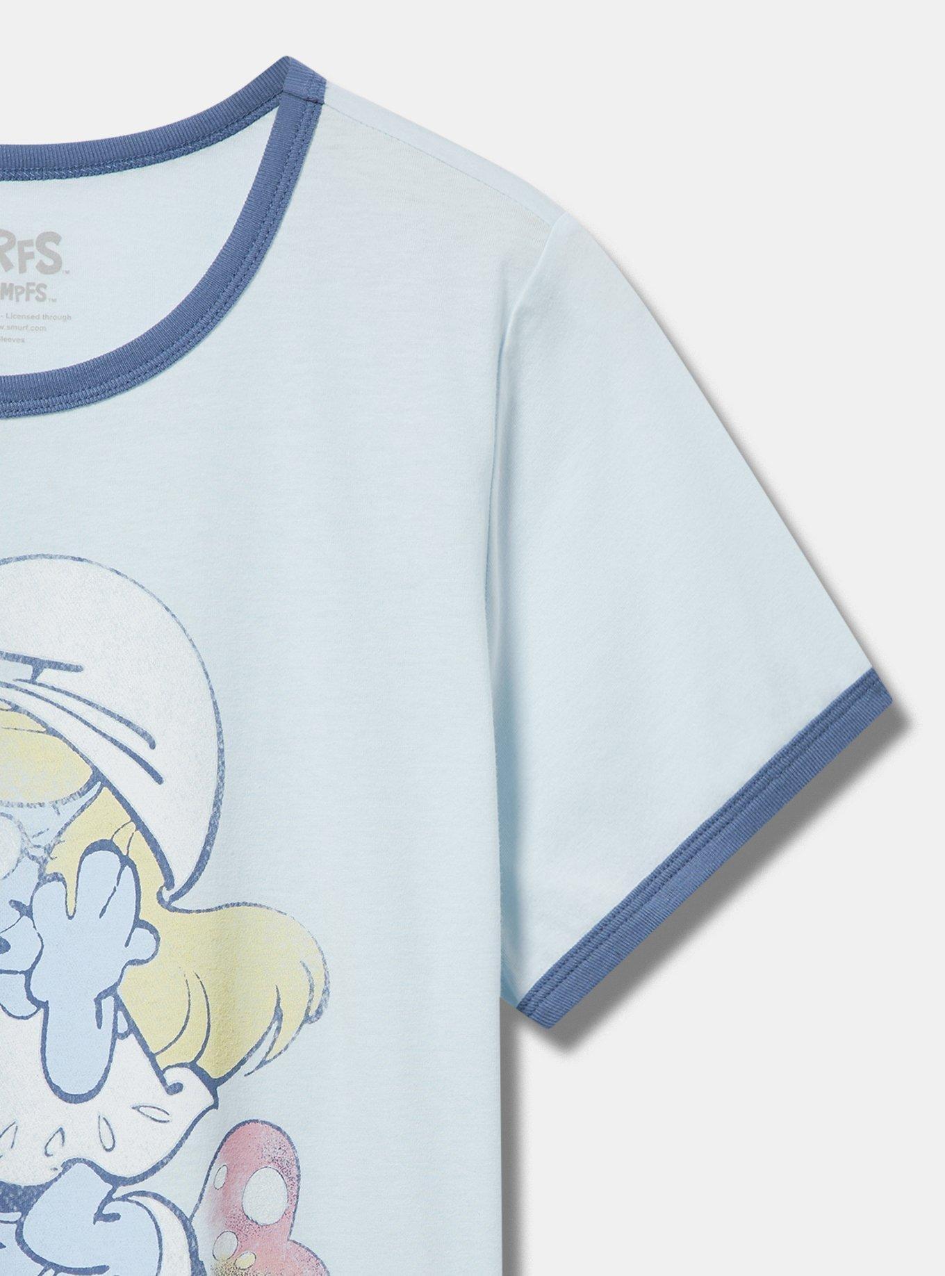 The Smurfs Classic Fit Cotton Ringer Tee