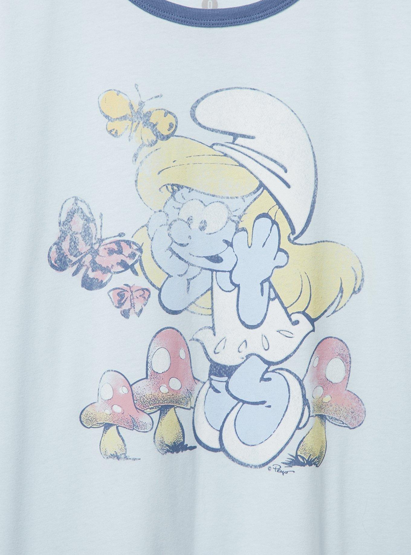 The Smurfs Classic Fit Cotton Ringer Tee