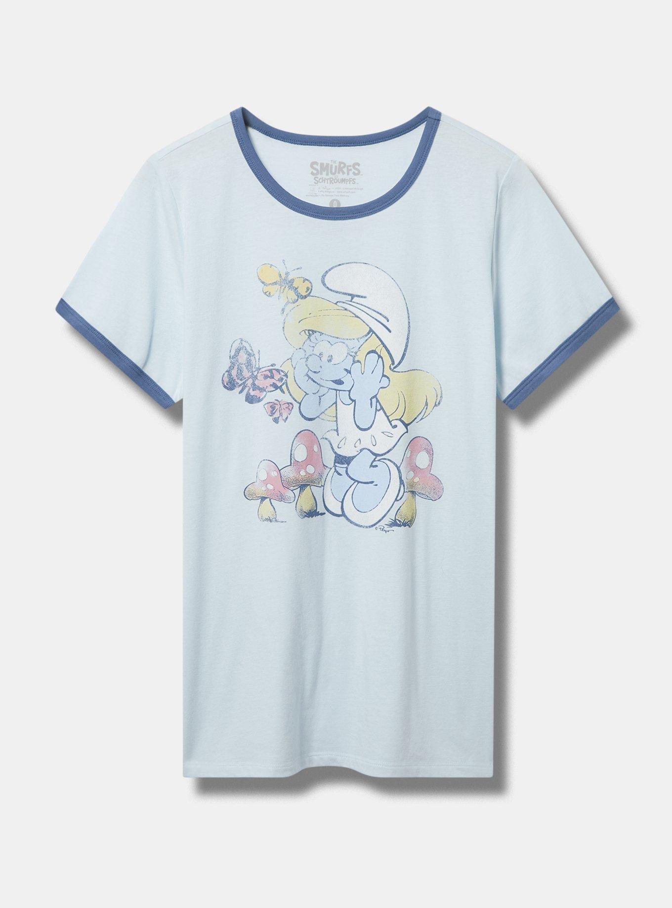 The Smurfs Classic Fit Cotton Ringer Tee