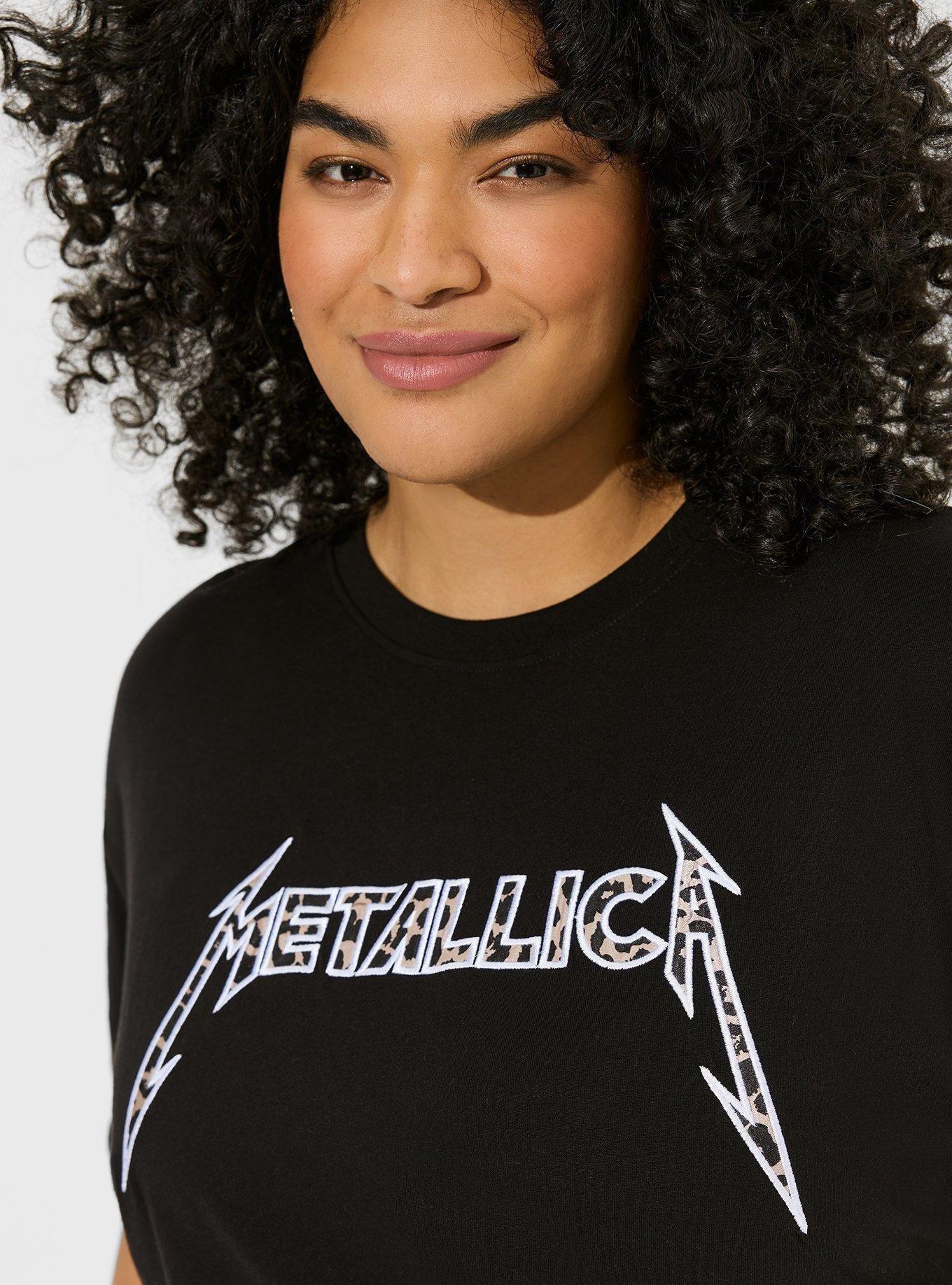 Plus Size - Metallica Leopard Oversized Fit Cotton Tunic Tee - Torrid