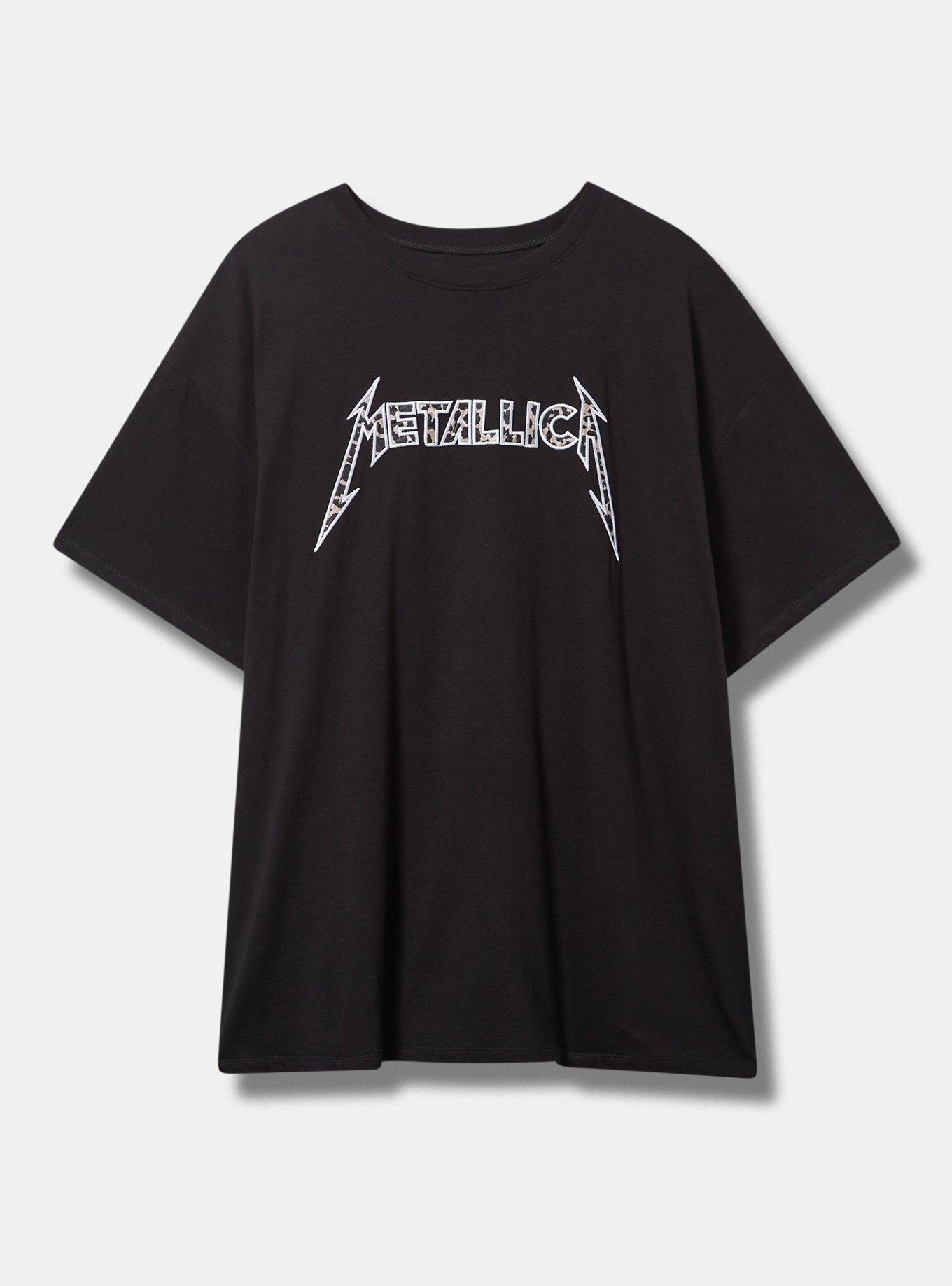 Plus Size - Metallica Leopard Oversized Fit Cotton Tunic Tee - Torrid