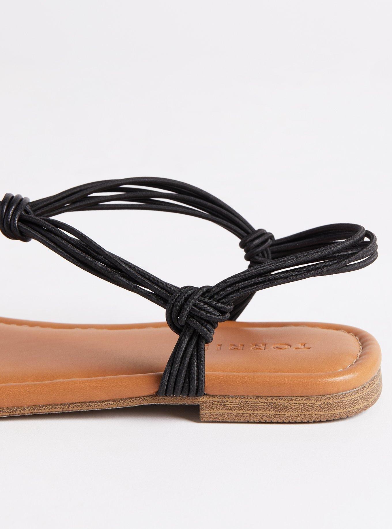 Braided T Strap Sandal (WW