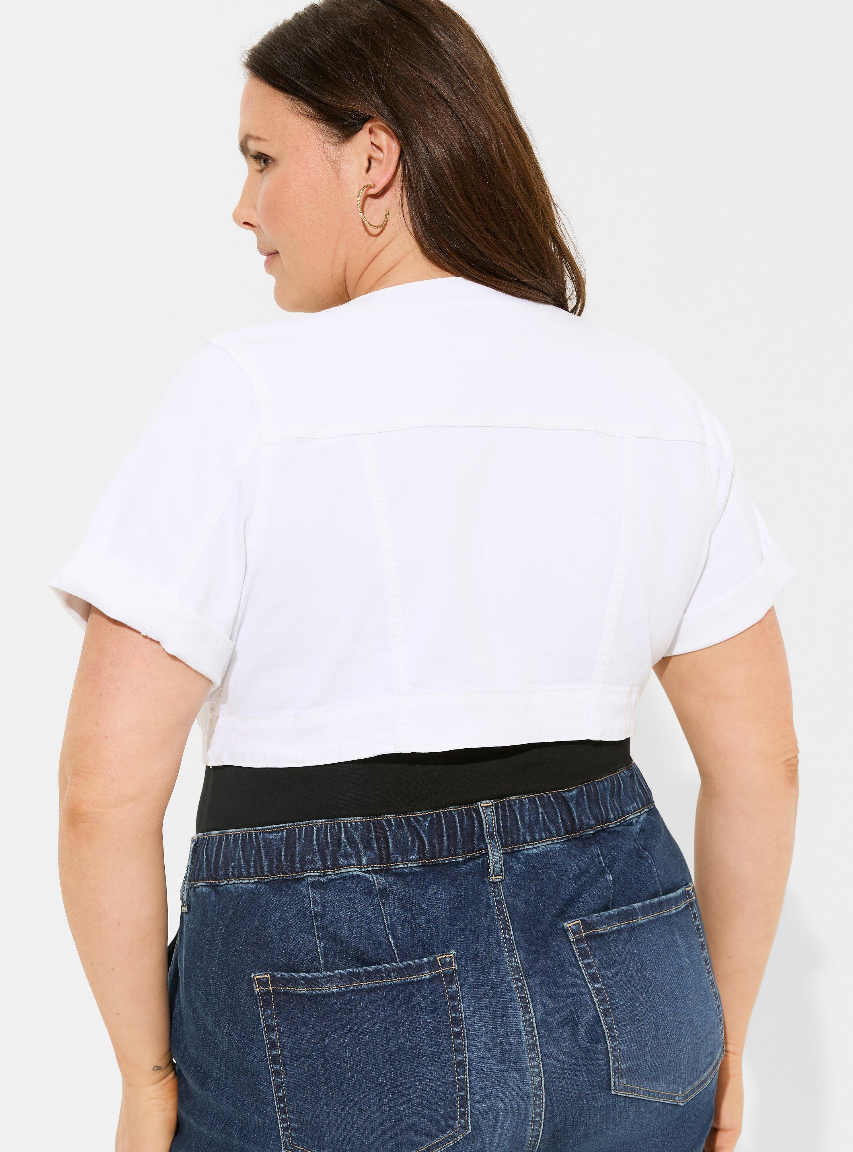 Cheapest DENIM CROP BOLERO Torrid