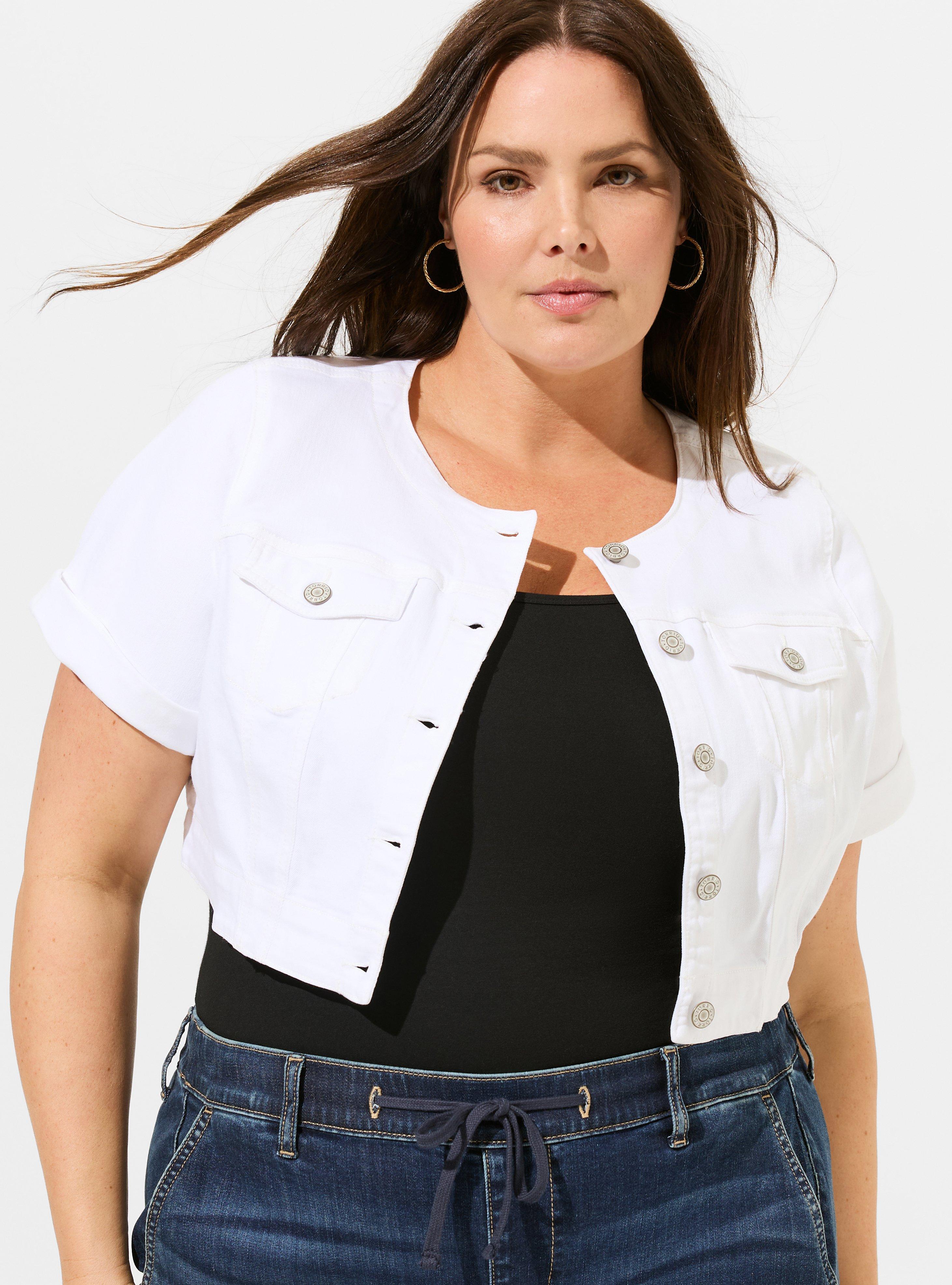 Plus Size - Denim Crop Bolero - Torrid