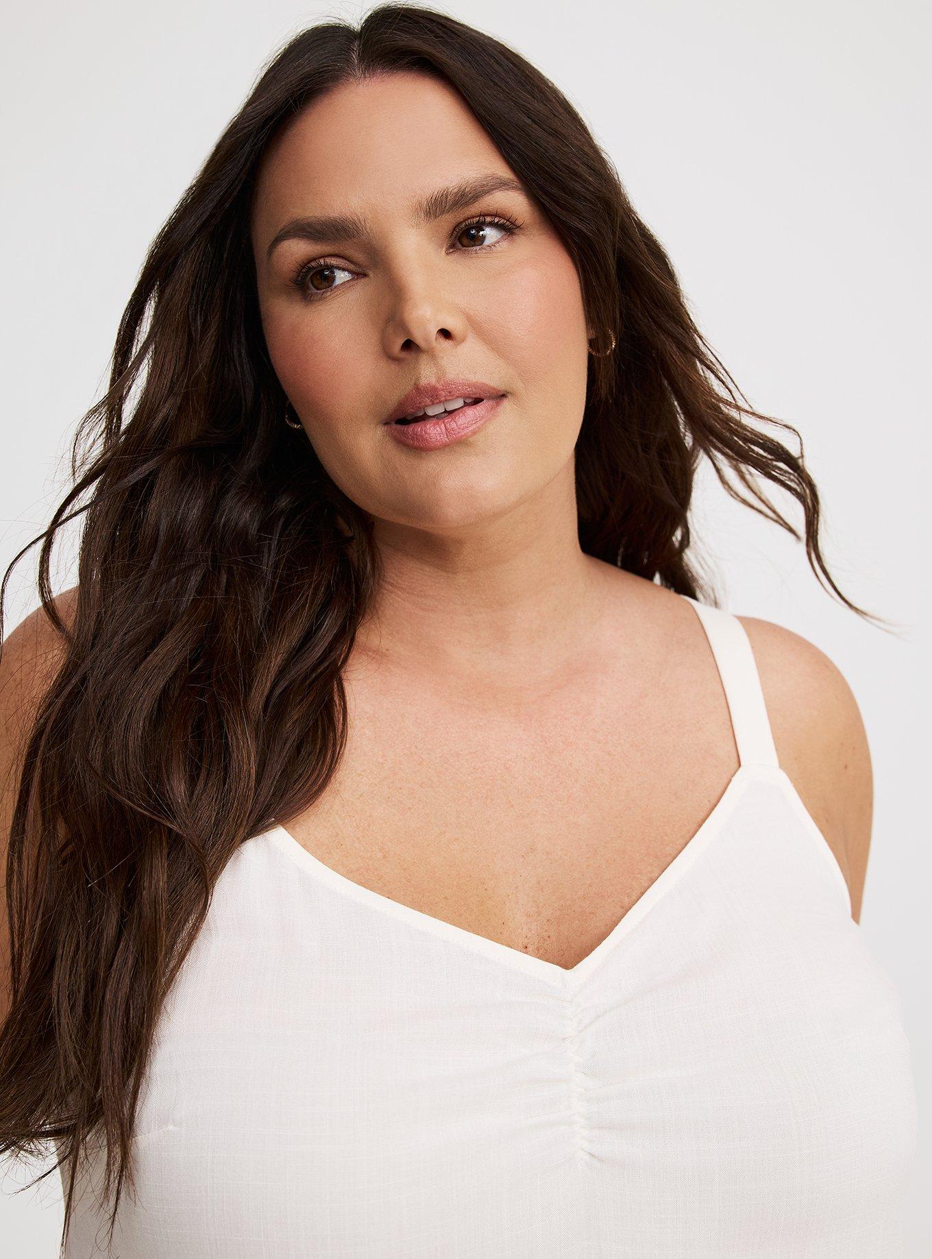 Ava Ruched V-Neck Cami