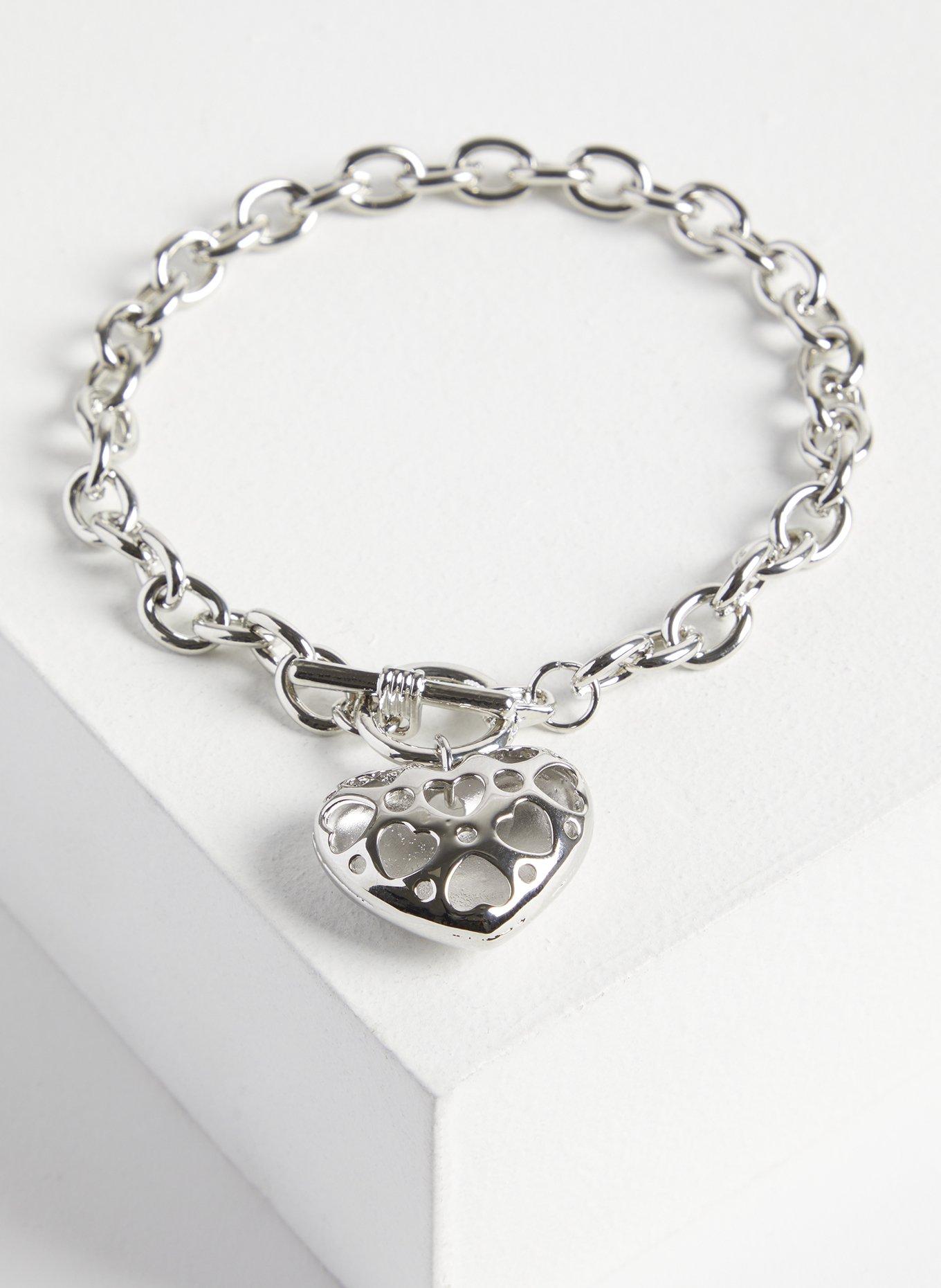 Stainless Steel Magnetic Bracelet - Two Hearts SG