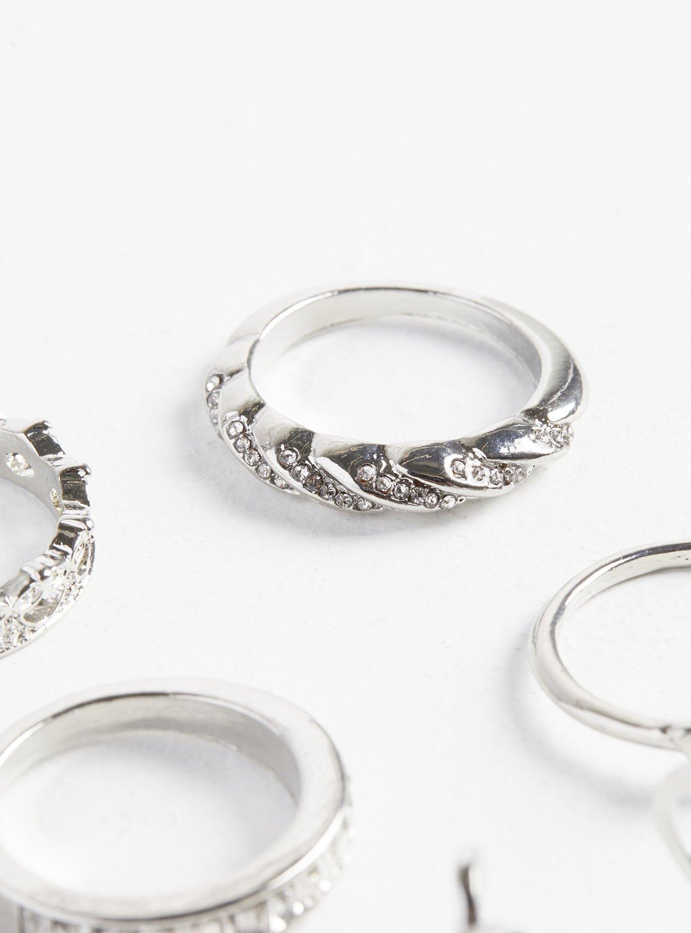 Heart Outline Ring Set