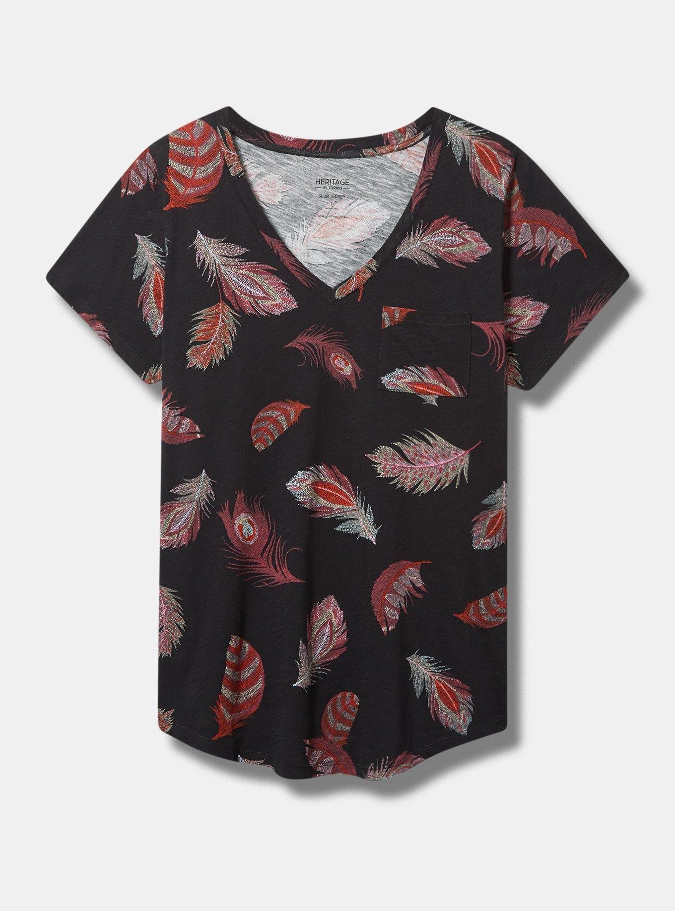 Plus Size - Heritage Slub V-Neck Pocket Tee - Torrid