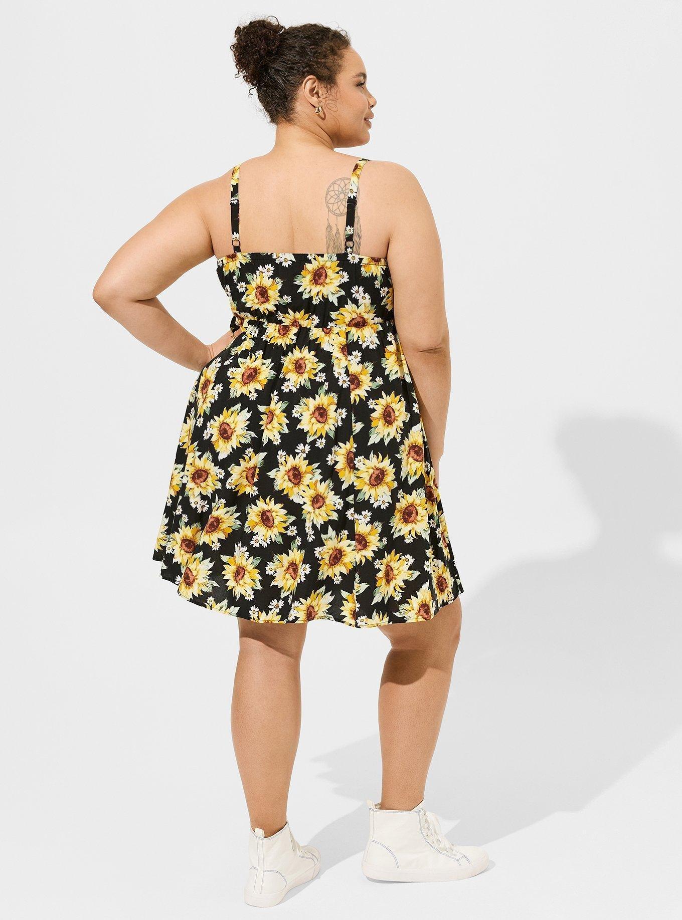 Plus Size - Mini Challis Skater Dress - Torrid