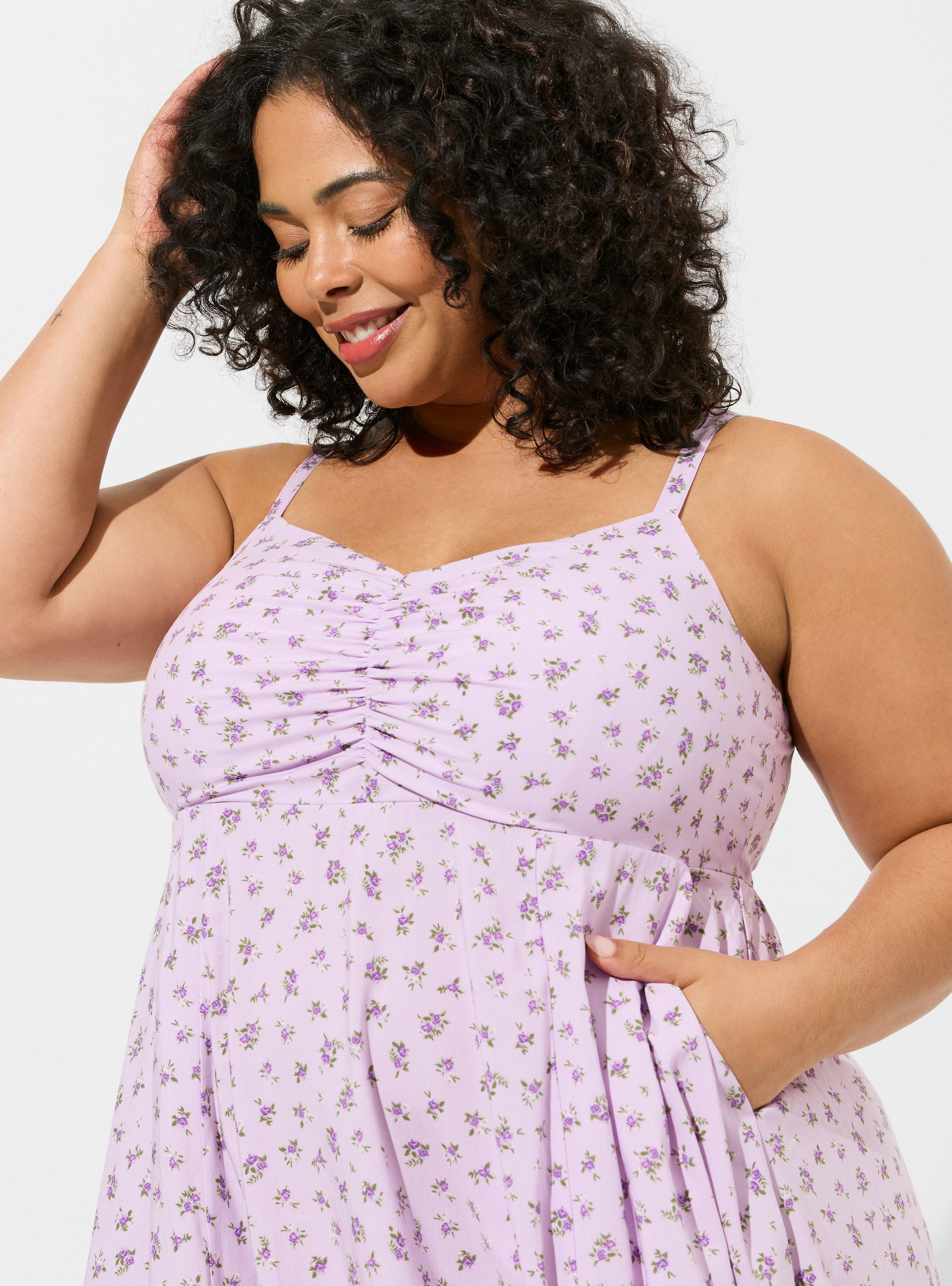 Plus Size - Mini Challis Skater Dress - Torrid