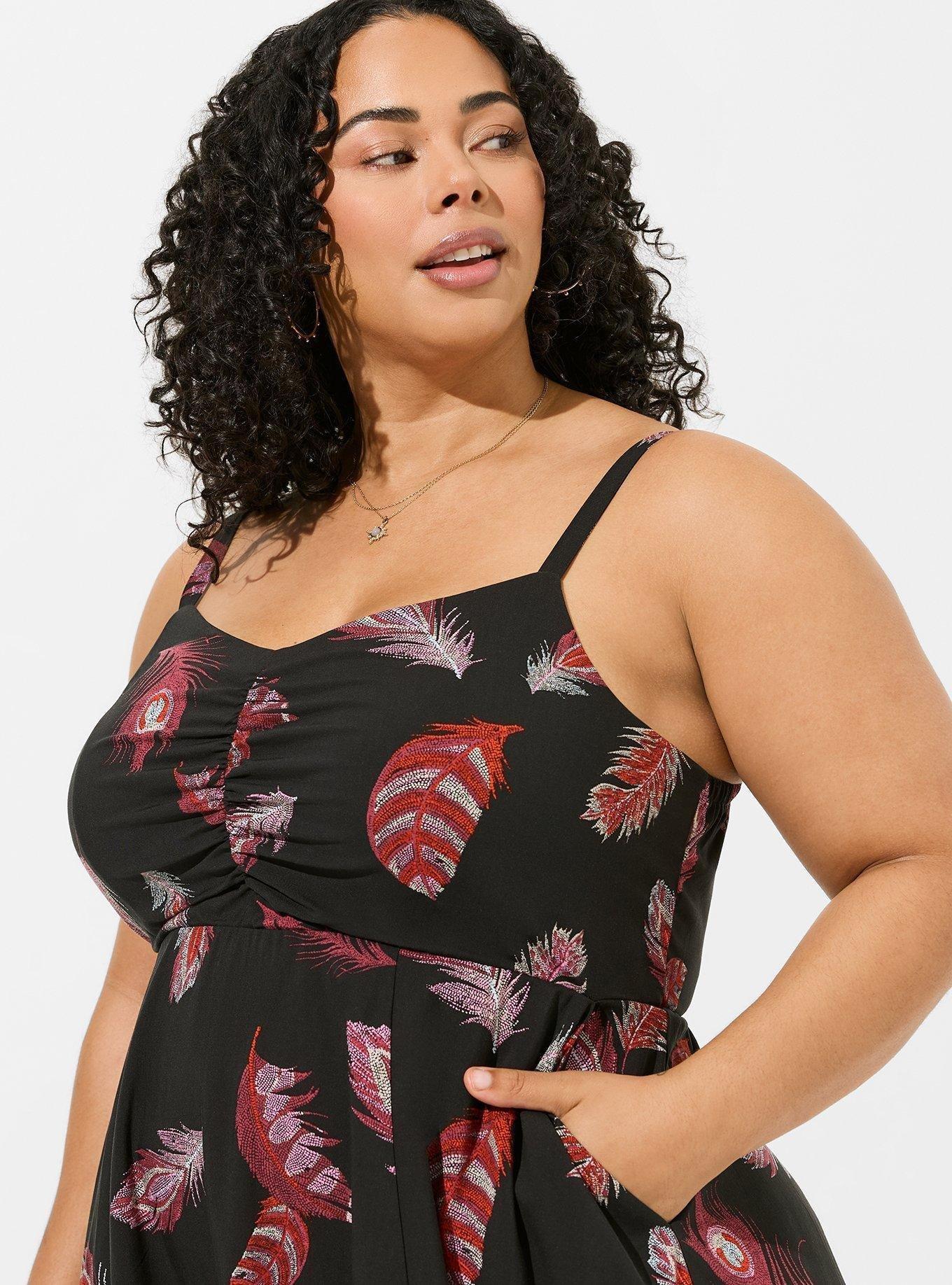 Plus Size - Mini Challis Skater Dress - Torrid