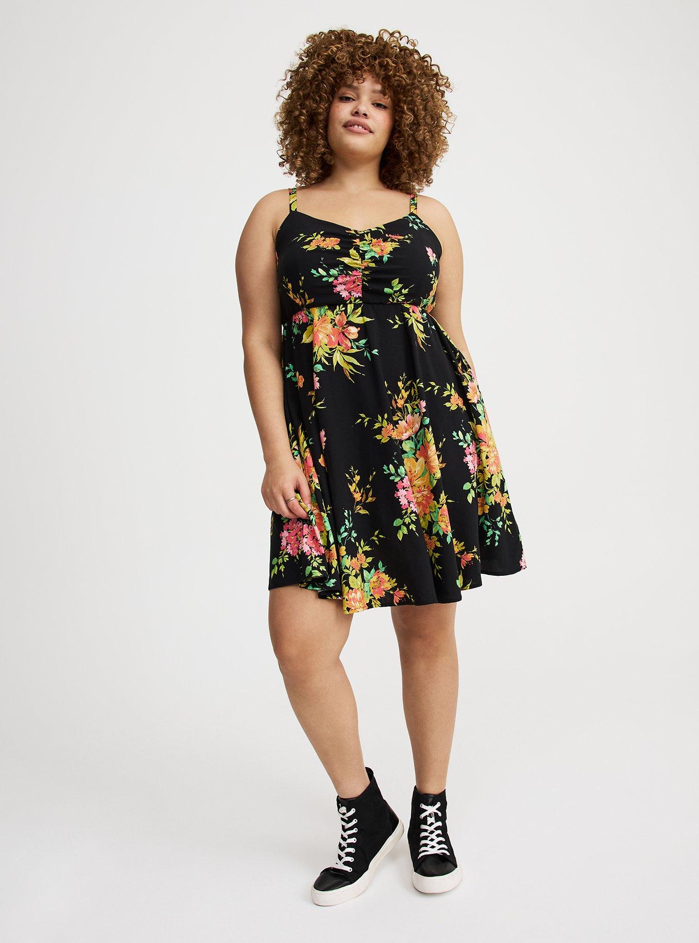 Challis Skater Mini Dress
