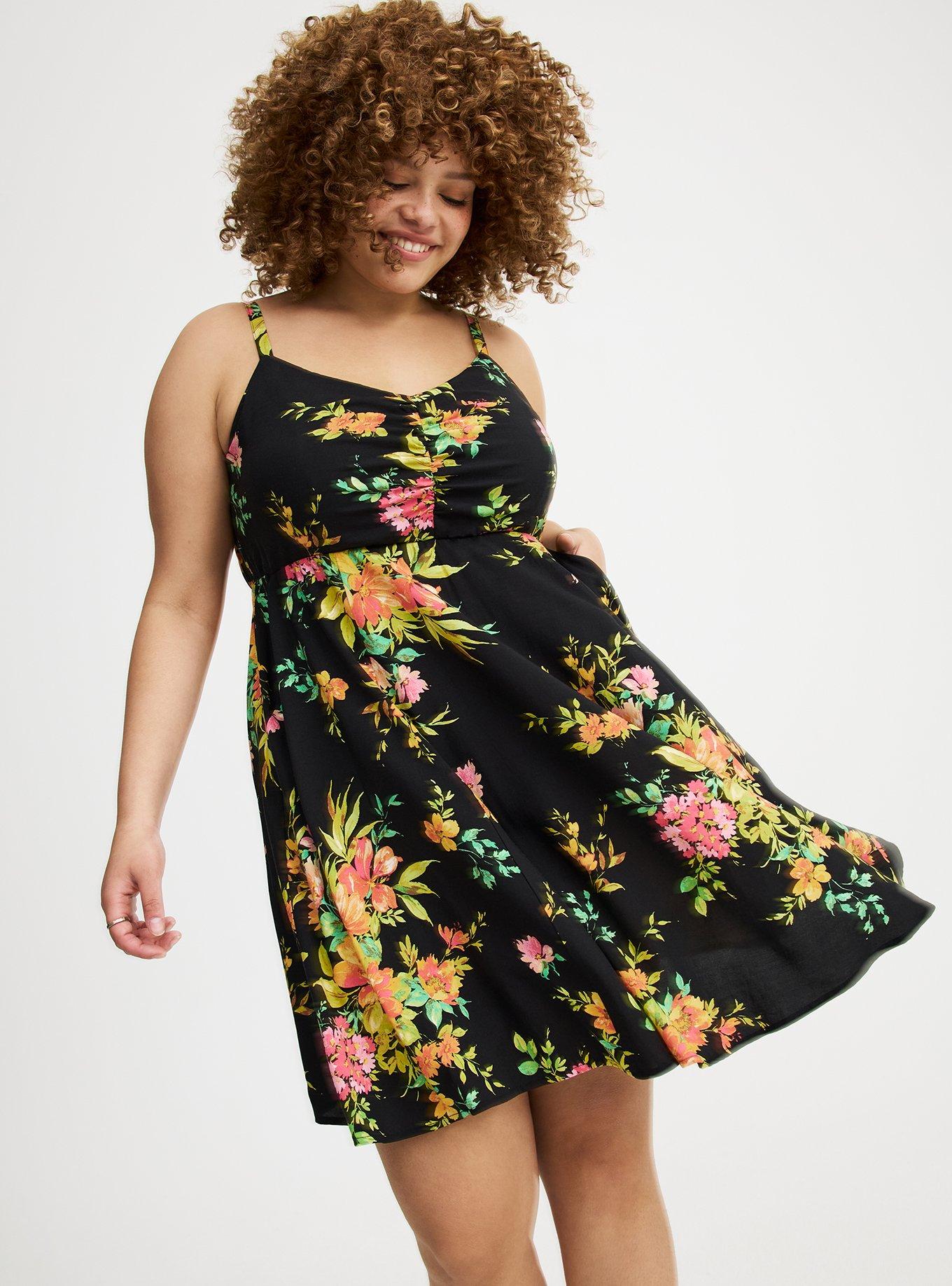 Challis Skater Mini Dress