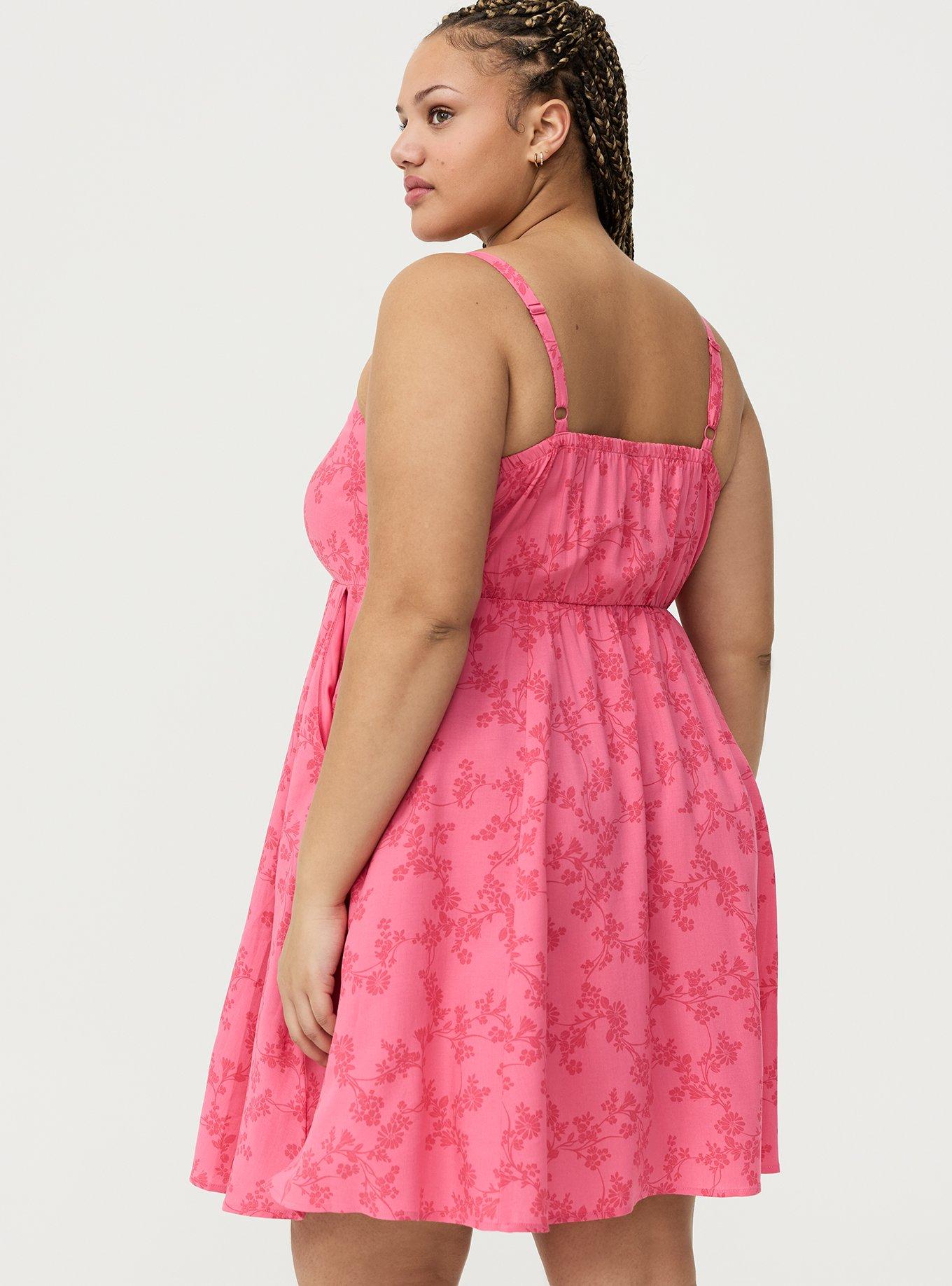 Mini Challis Skater Dress, BONITA FLORAL CORAL, alternate