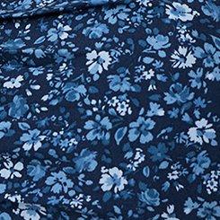 Mini Challis Skater Dress, LOVELY DITSY FLORAL BLUE, swatch