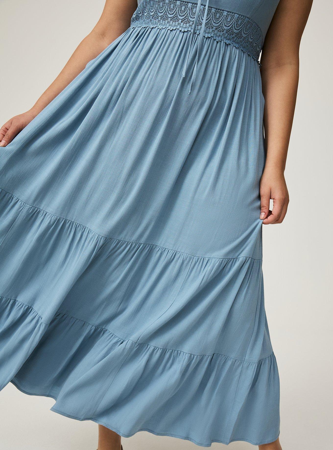 Maxi Lace-Up Dress