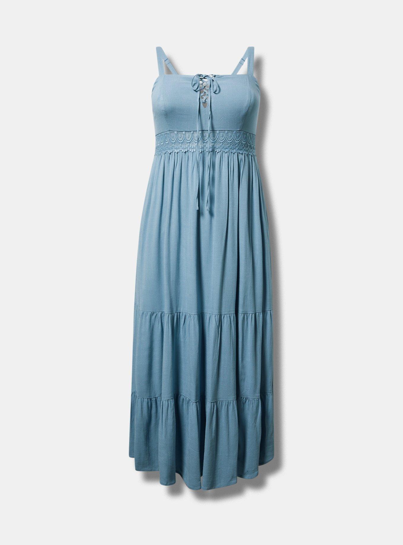 Maxi Lace-Up Dress