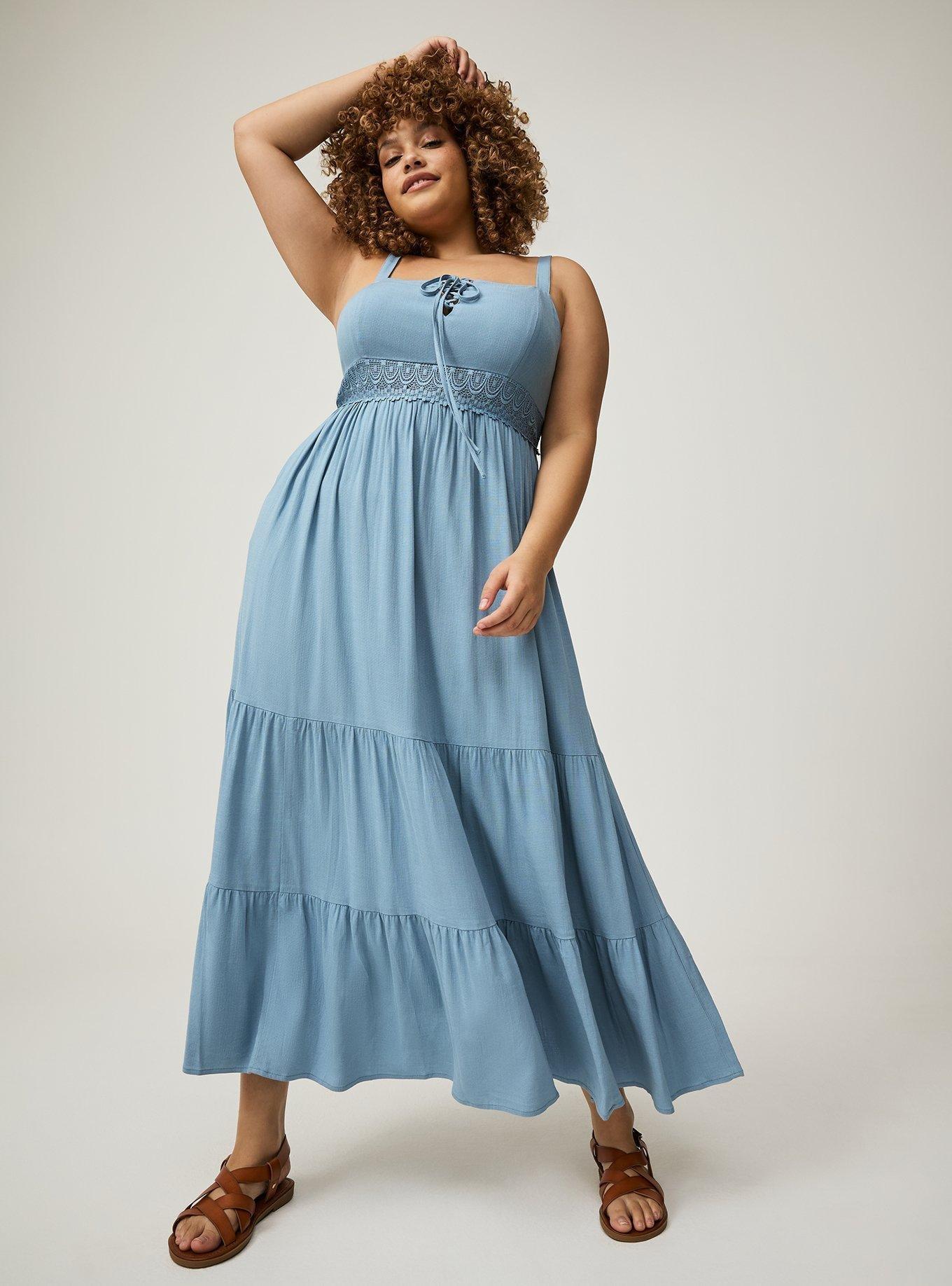 Maxi Lace-Up Dress