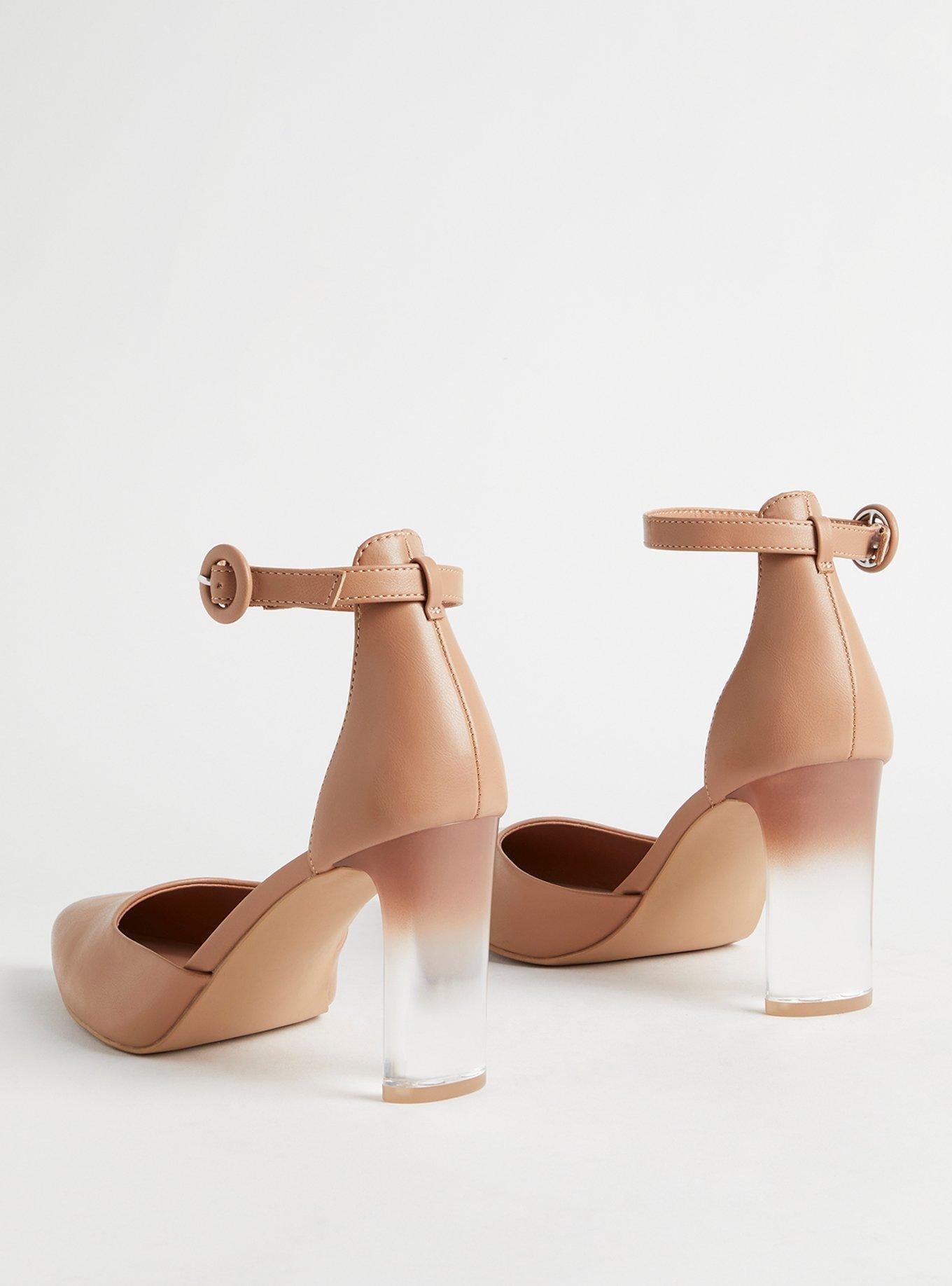 Lucite Closed Toe Heel (WW)