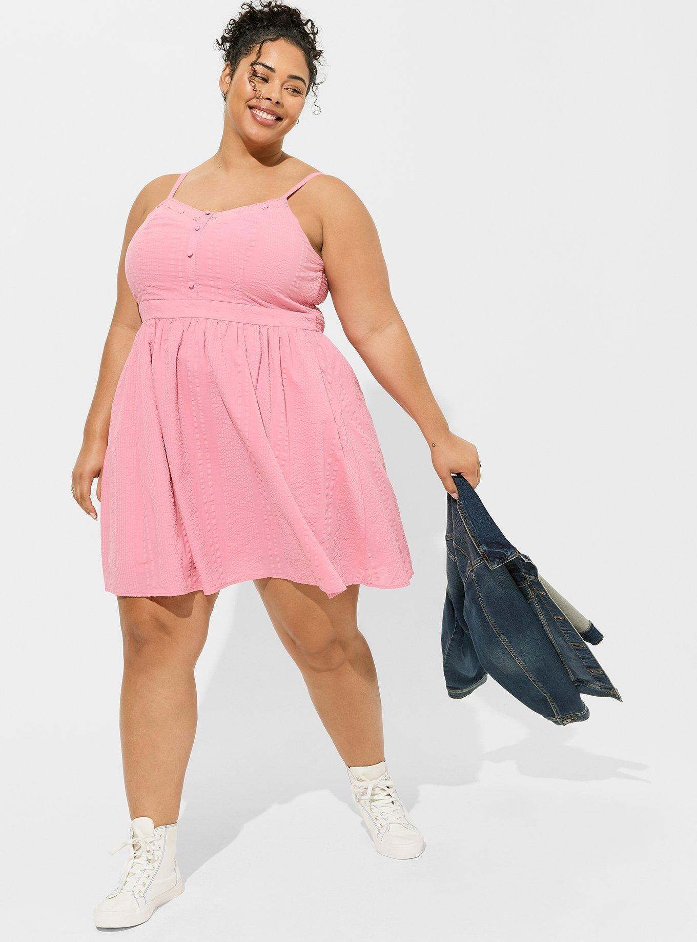 Plus Size - Mini Cotton Babydoll Sleeveless Dress - Torrid