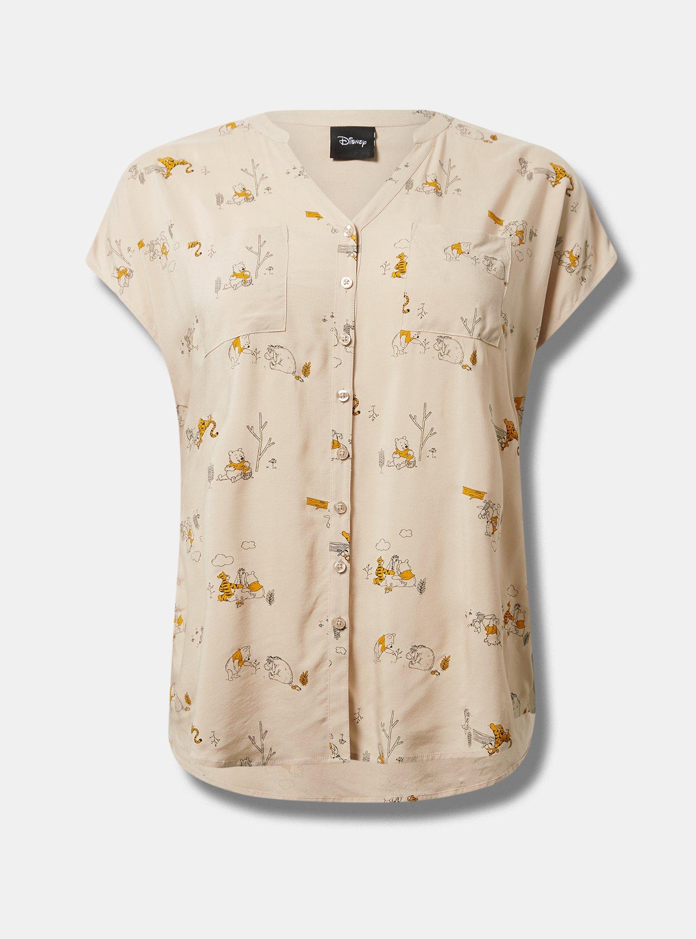 Disney Winnie The Pooh Dolman Challis Blouse