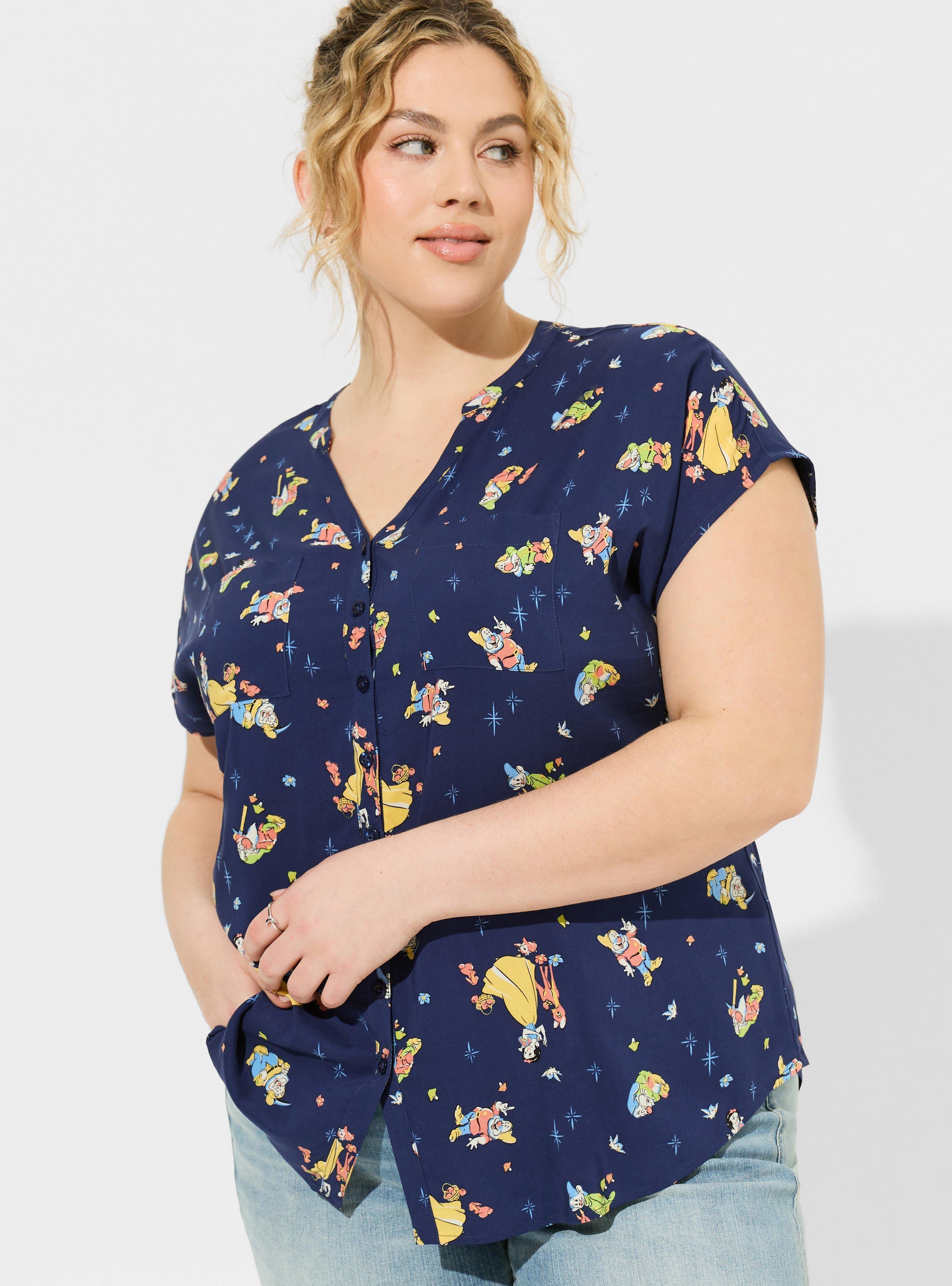 Disney Snow White Dolman Challis Blouse, MULTI PRINT, alternate