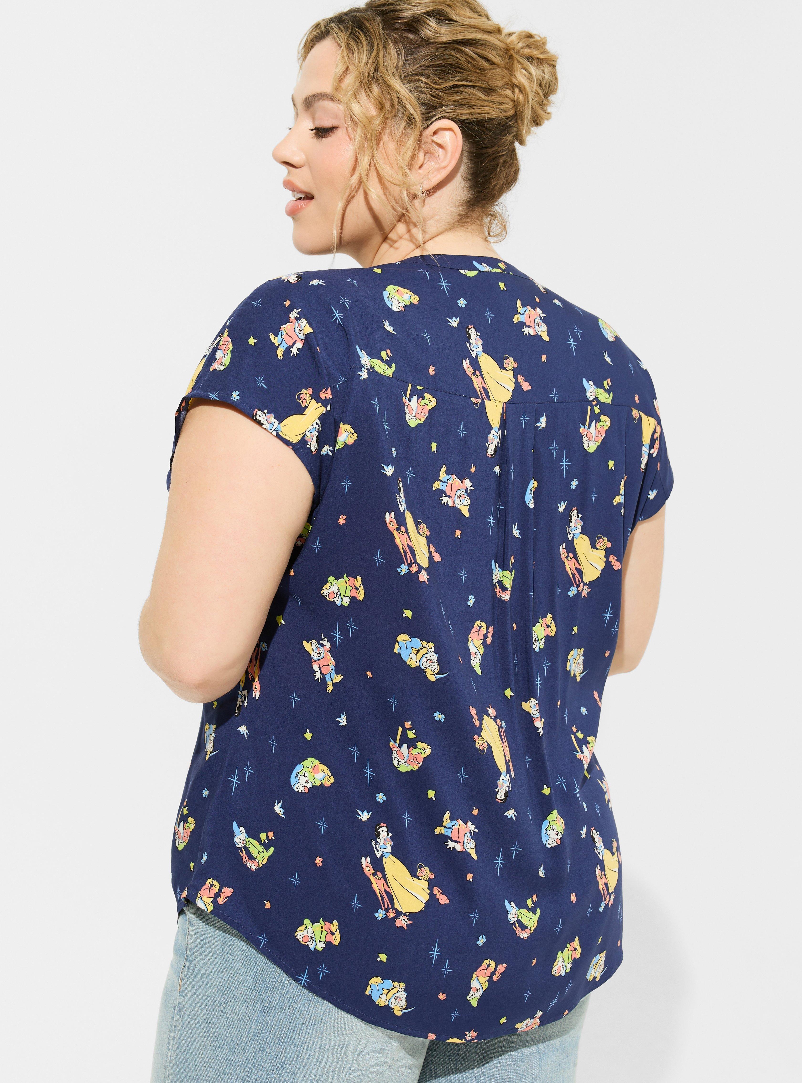 Disney Snow White Dolman Challis Blouse, MULTI PRINT, alternate