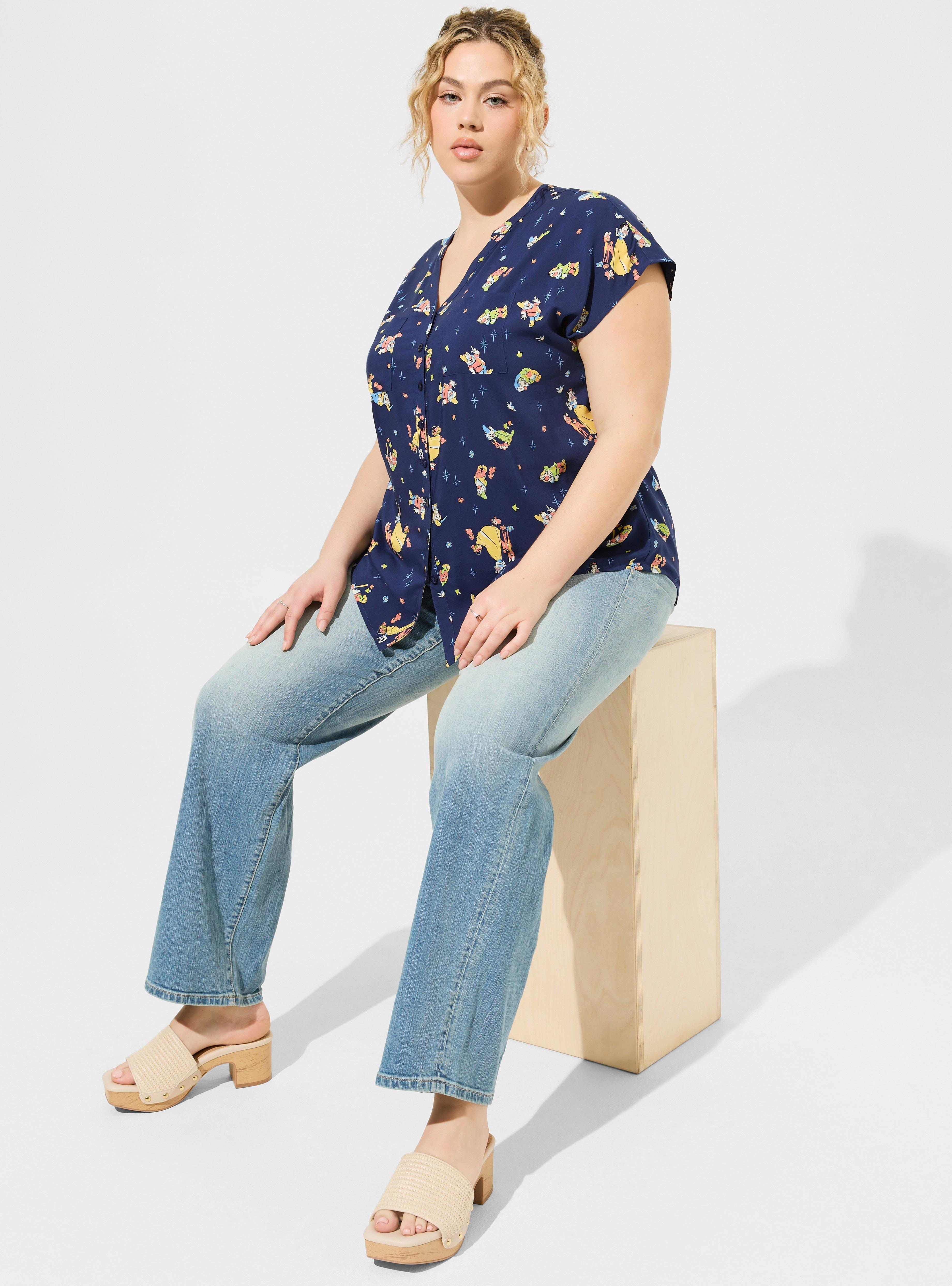 Disney Snow White Dolman Challis Blouse, MULTI PRINT, hi-res