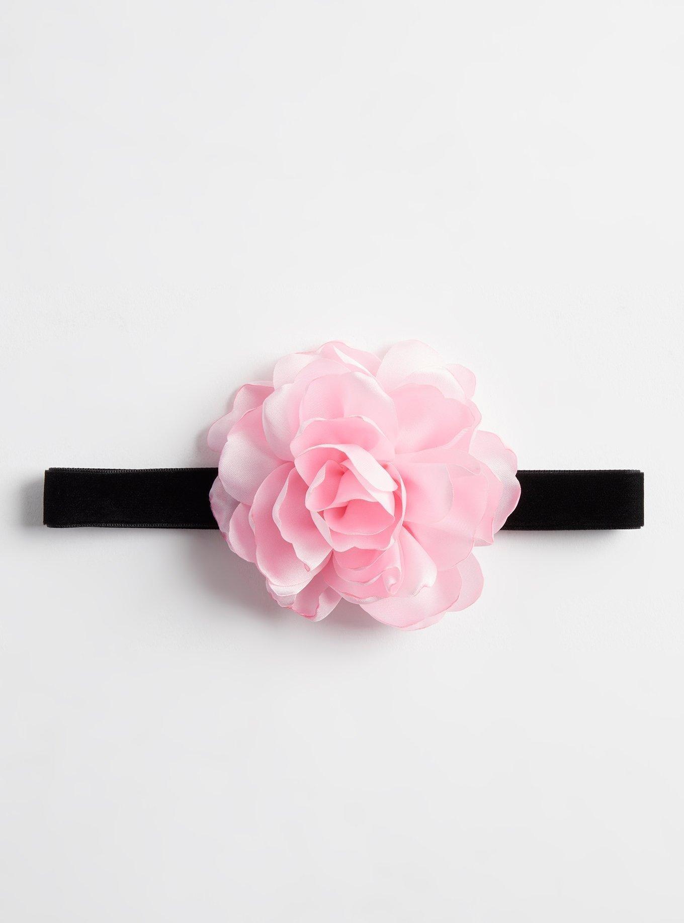 Floral Rosette Choker