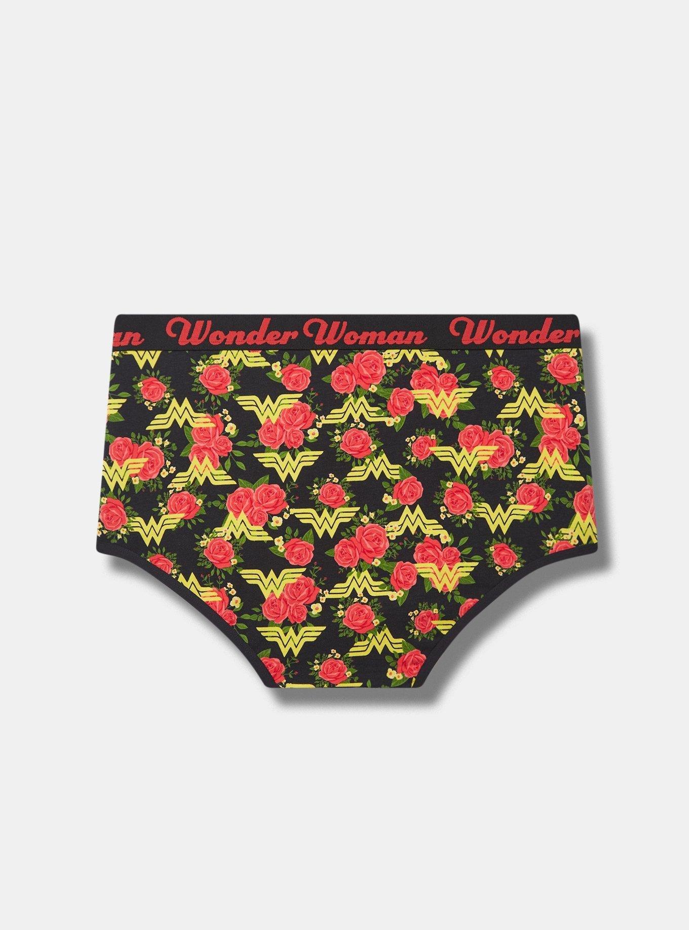 Wonder Woman Mid-Rise Cotton Brief Panty