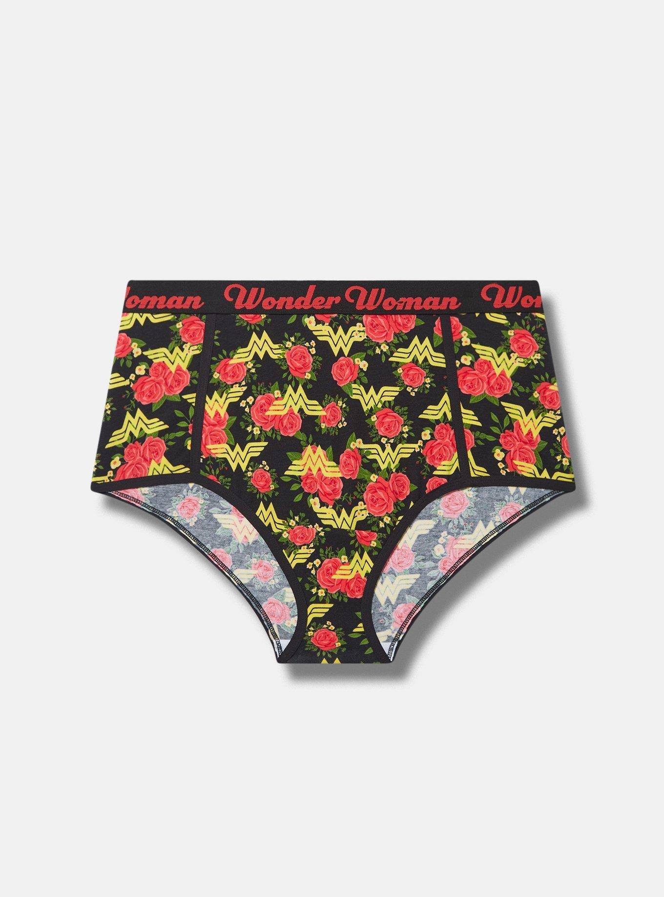 Wonder Woman Mid-Rise Cotton Brief Panty