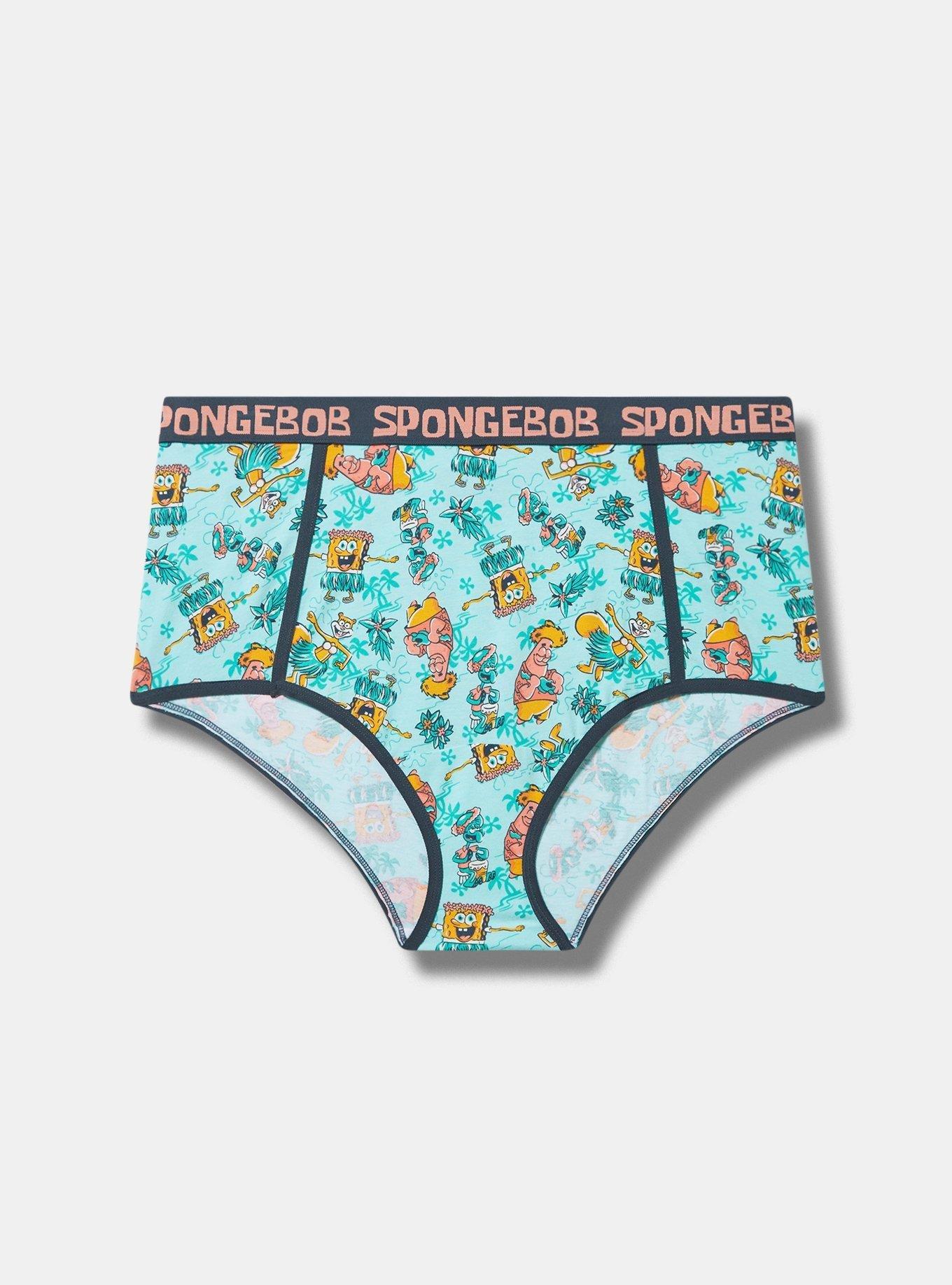 SpongeBob Mid-Rise Cotton Brief Panty