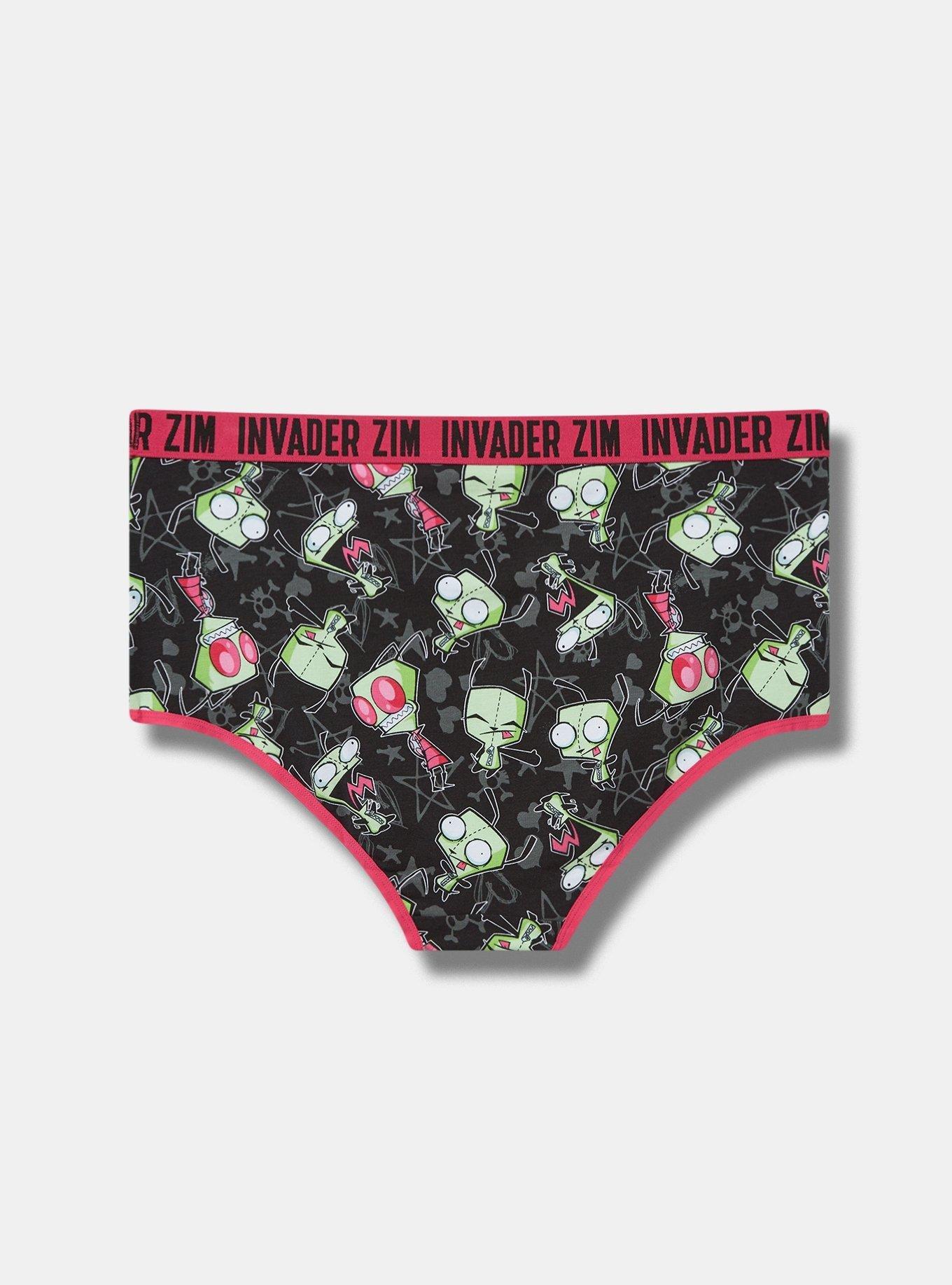 Plus Size Invader Zim MId Rise Cotton Brief Panty Torrid