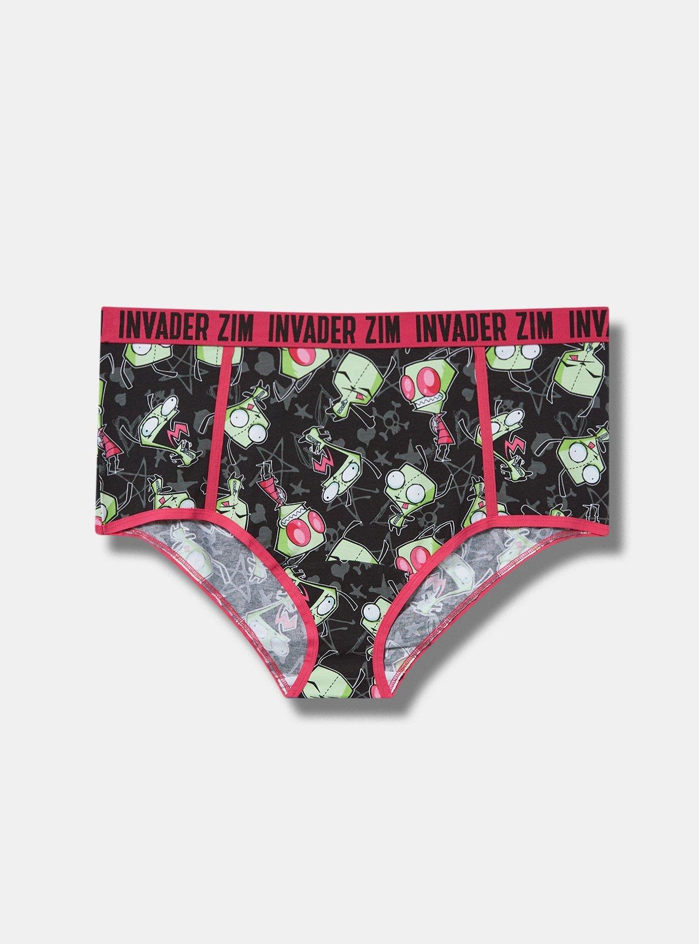 Plus Size Invader Zim MIdRise Cotton Brief Panty Torrid