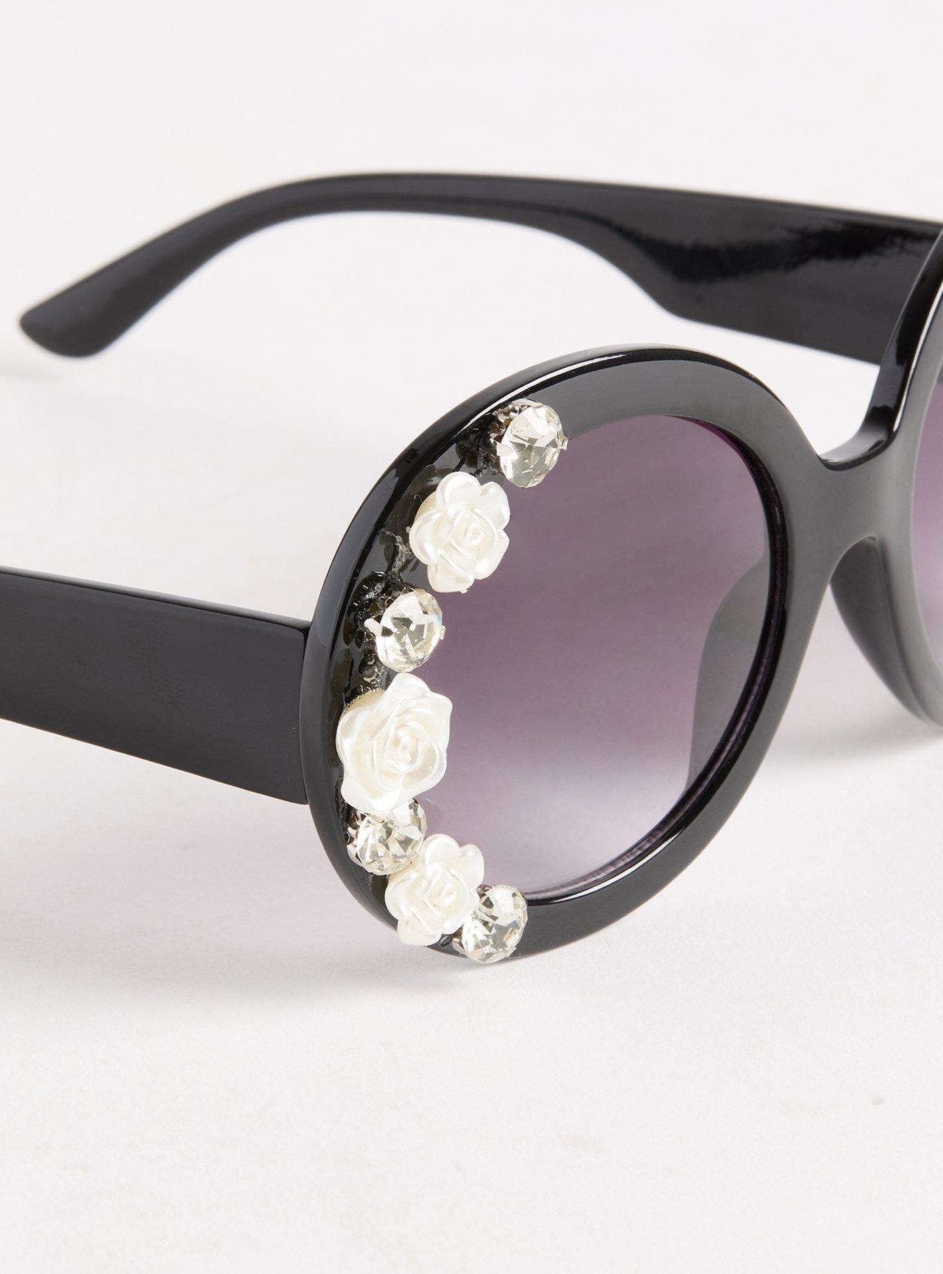 Round Rosette Sunglasses