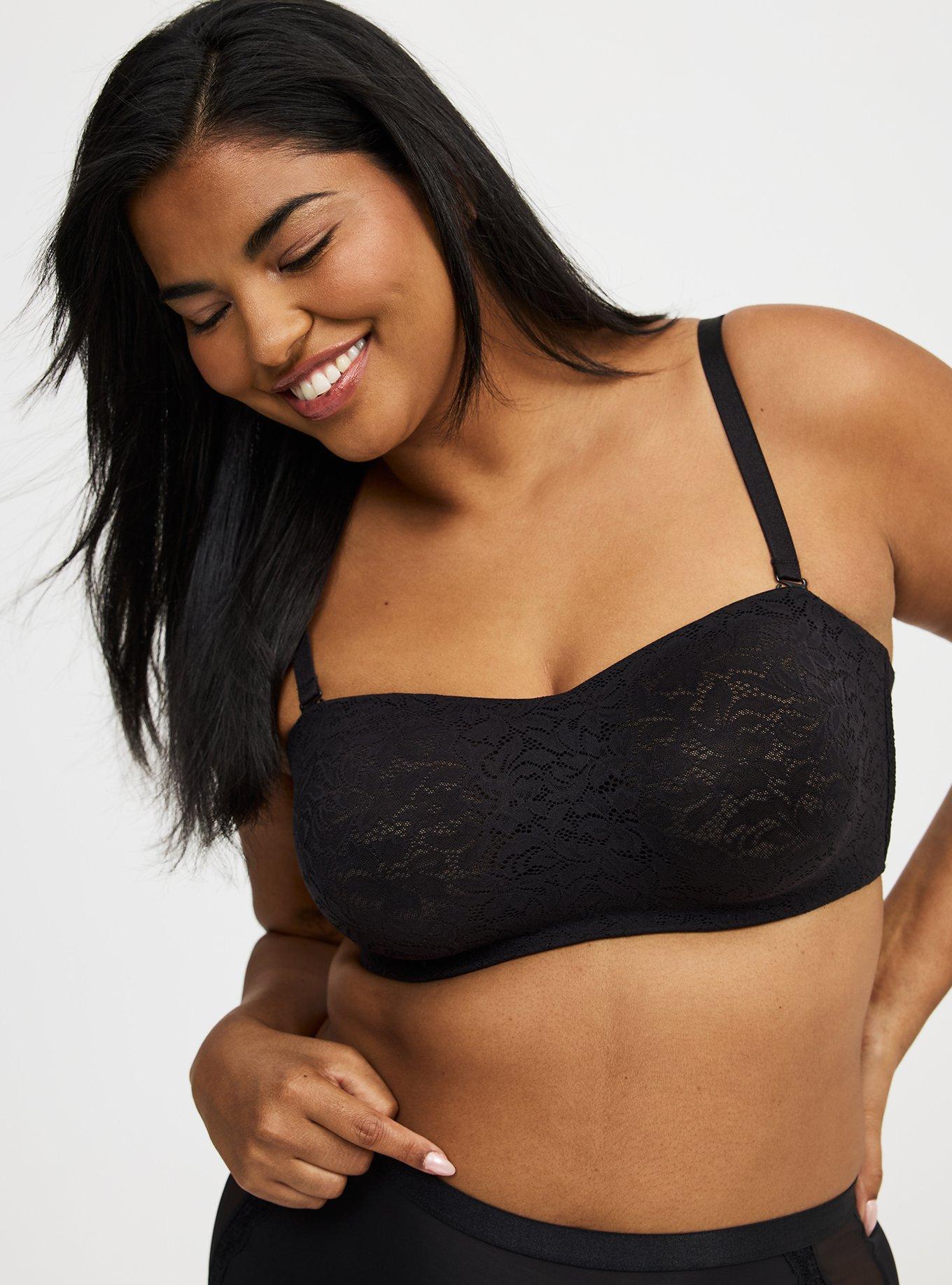 Unlined Lace Strapless Bra