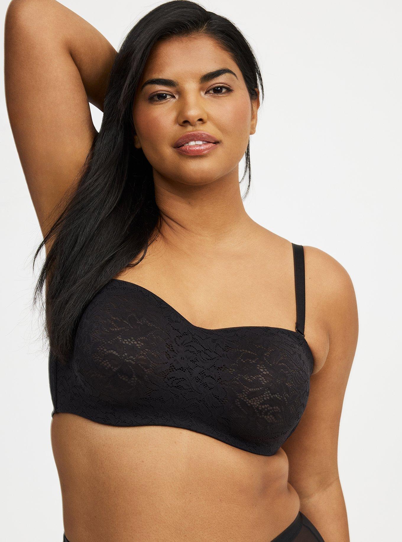 Unlined Lace Strapless Bra