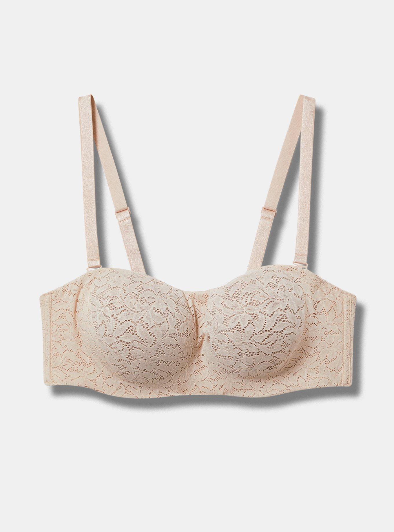 Unlined Lace Strapless Bra